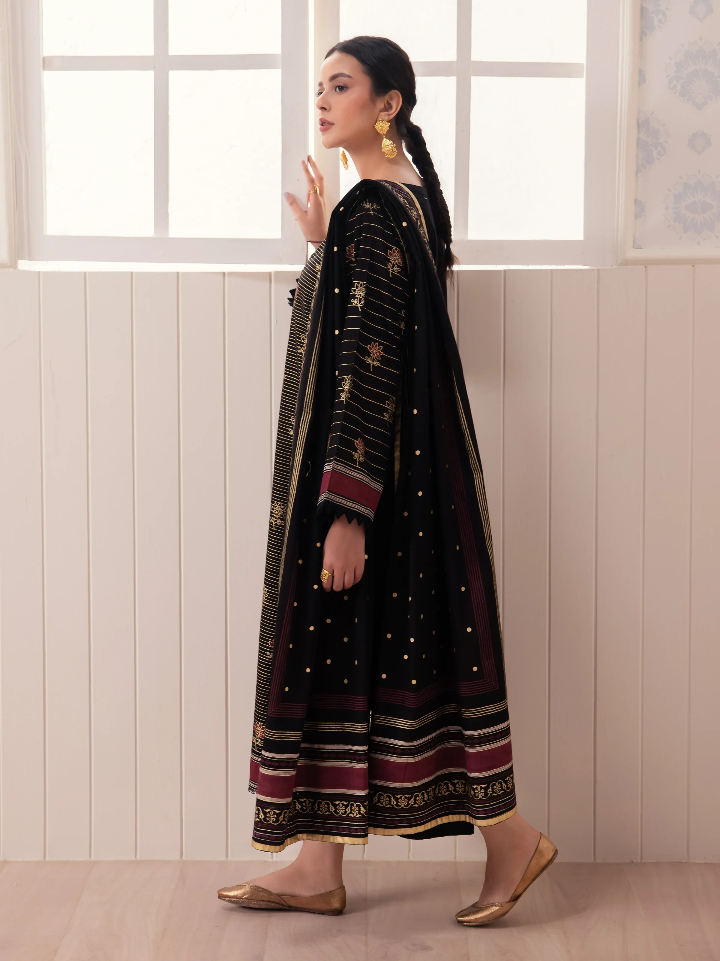Block Print Cambric Suit - EWU24M1-050 - Image 4