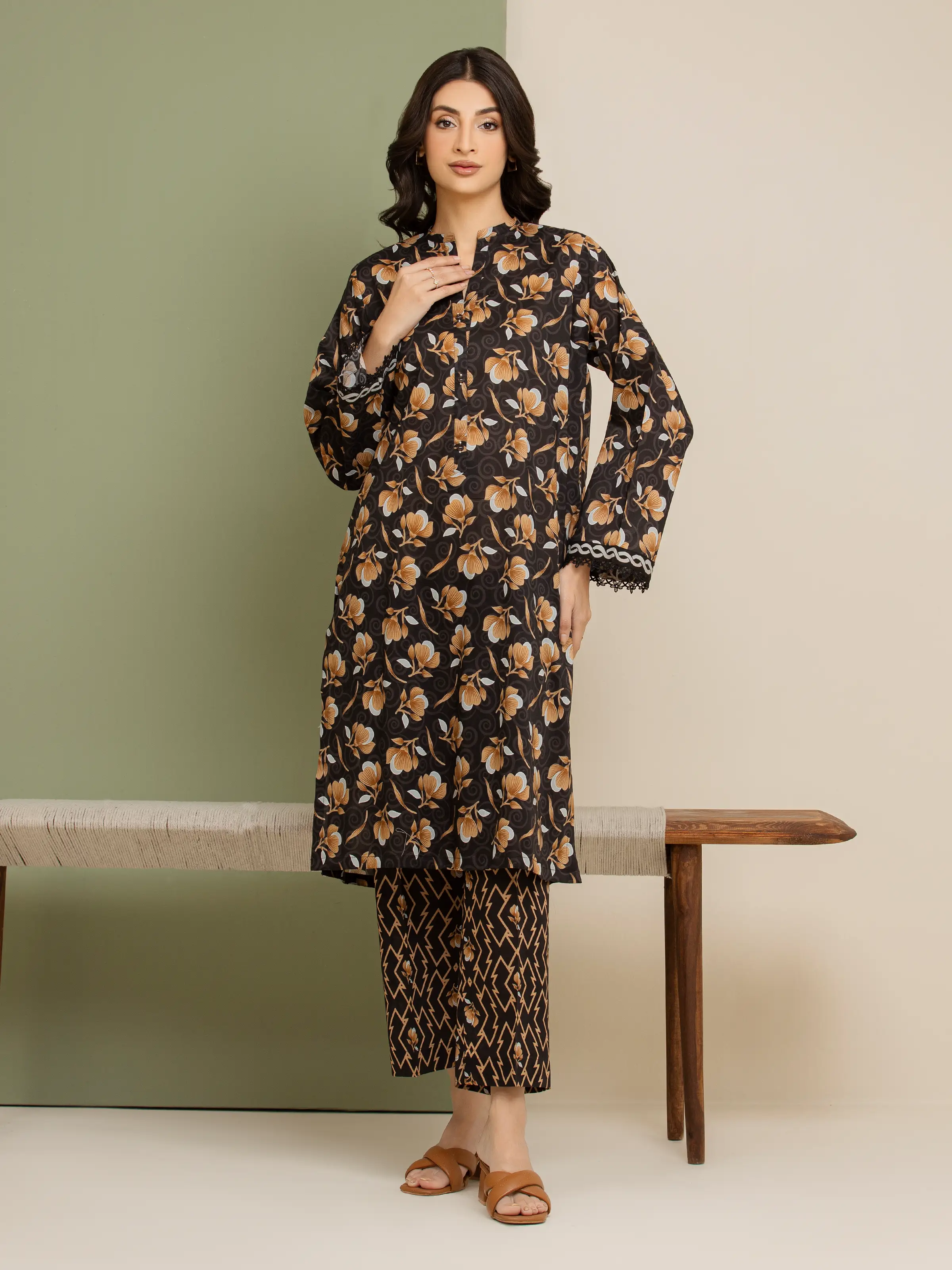 Printed Lawn Shirt Trouser - EWU5A1-35430ST