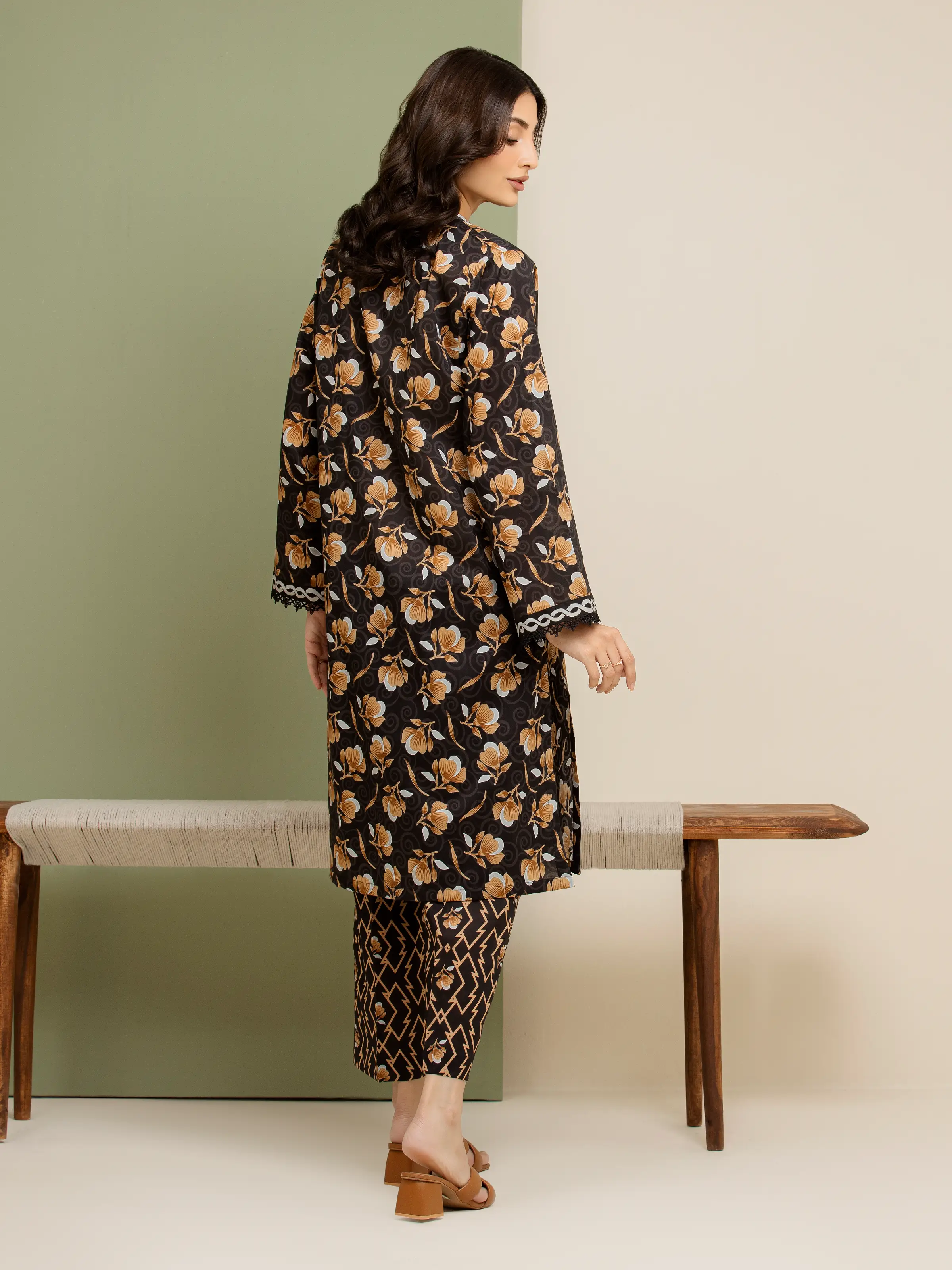 Printed Lawn Shirt Trouser - EWU5A1-35430ST - Image 2