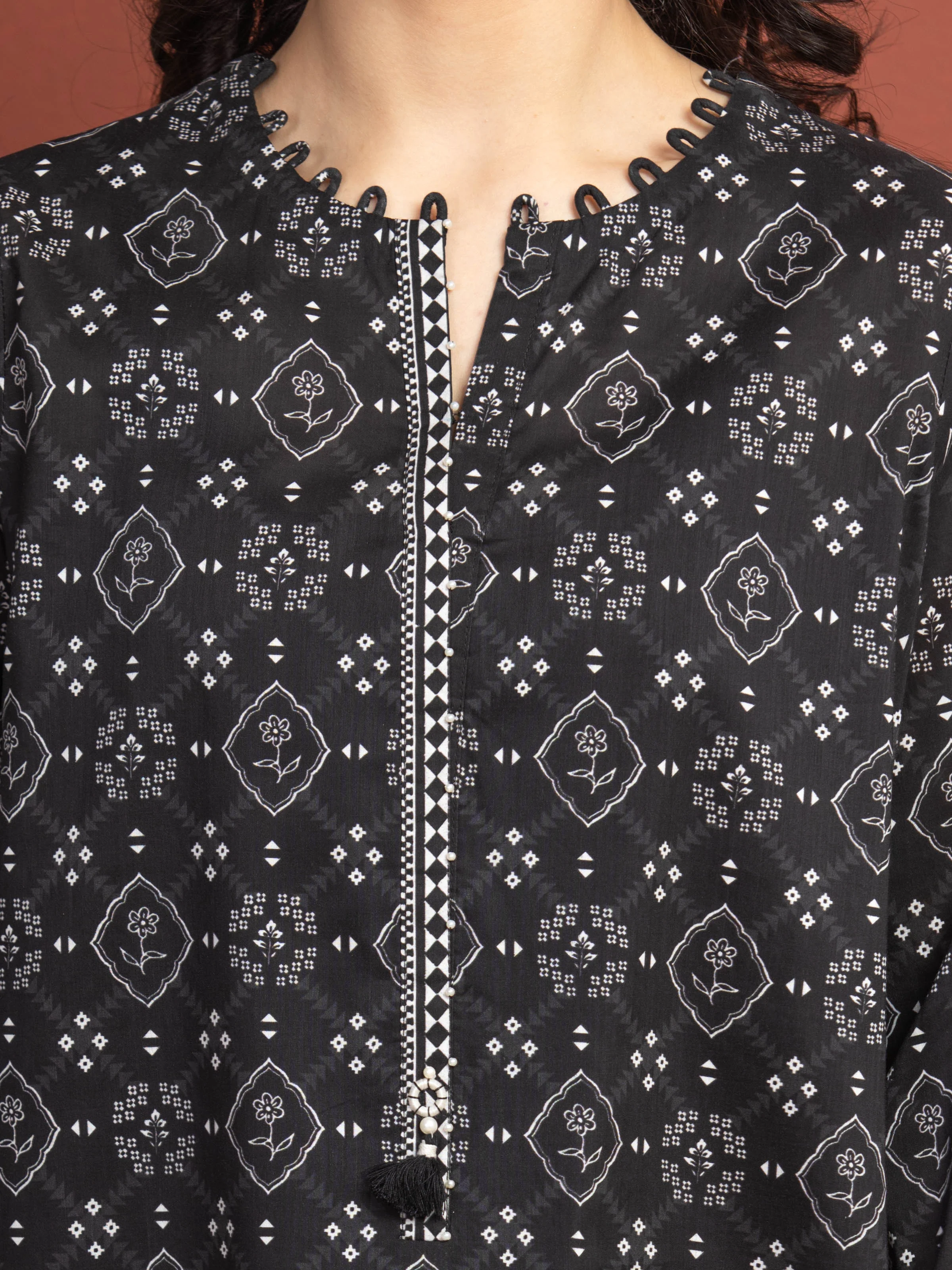 Printed Lawn Suit - EWU5A1-35306-3P - Image 3