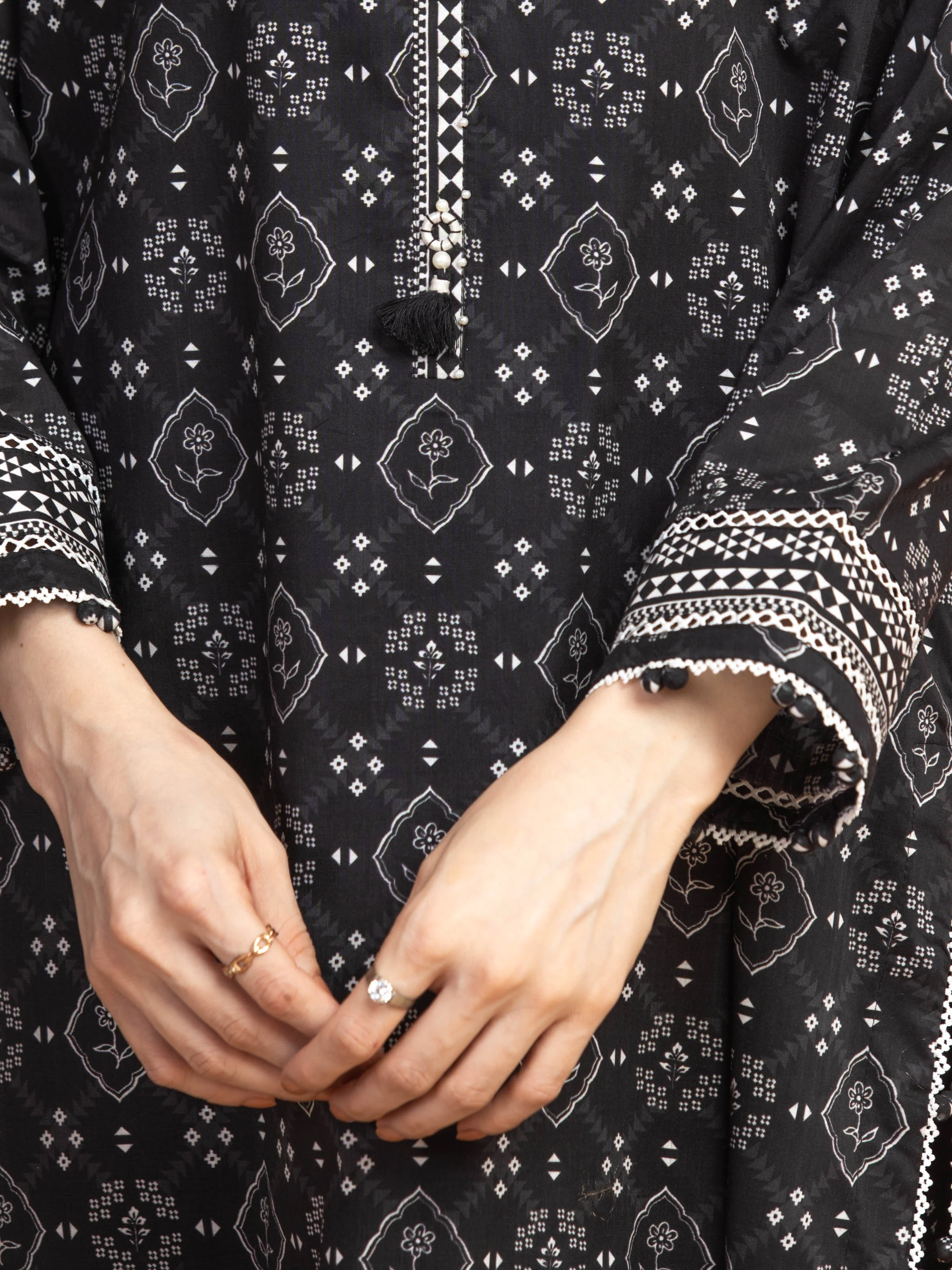 Printed Lawn Suit - EWU5A1-35306-3P - Image 4