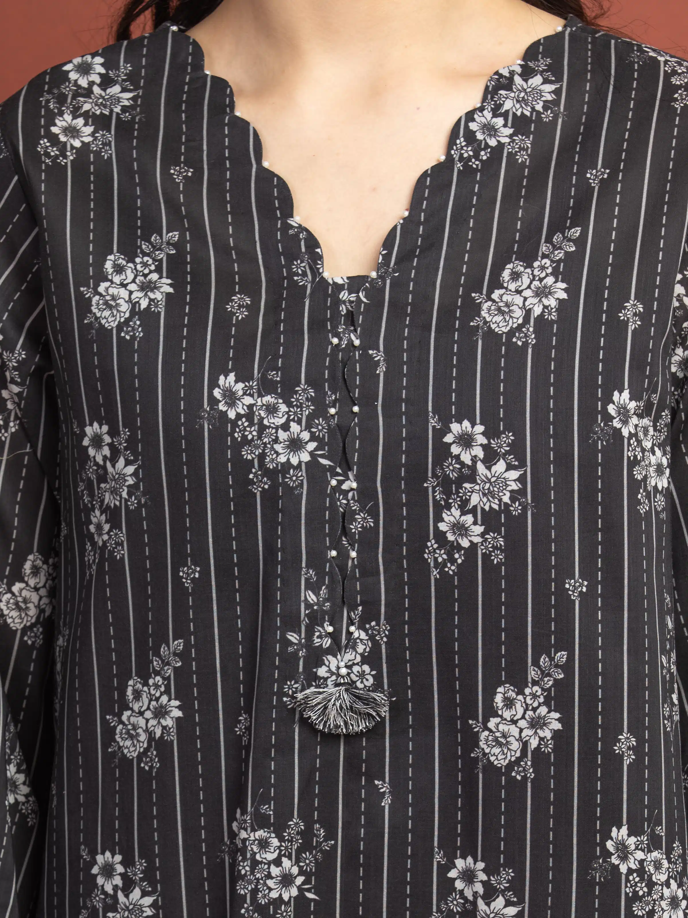 Printed Lawn Suit - EWU5A1-35307-3P - Image 3