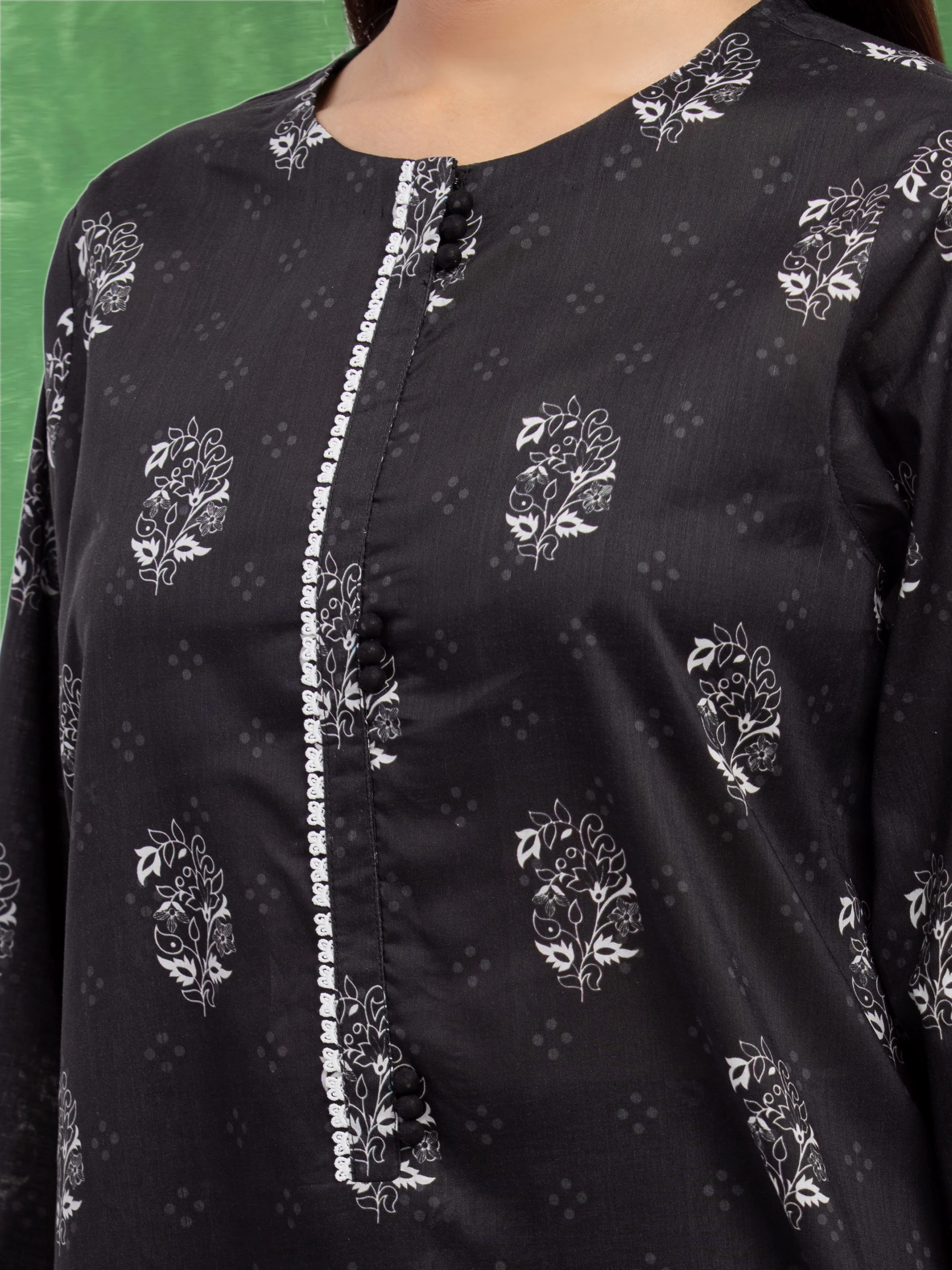 Printed Lawn Suit - EWU5A1-35317-3P - Image 2