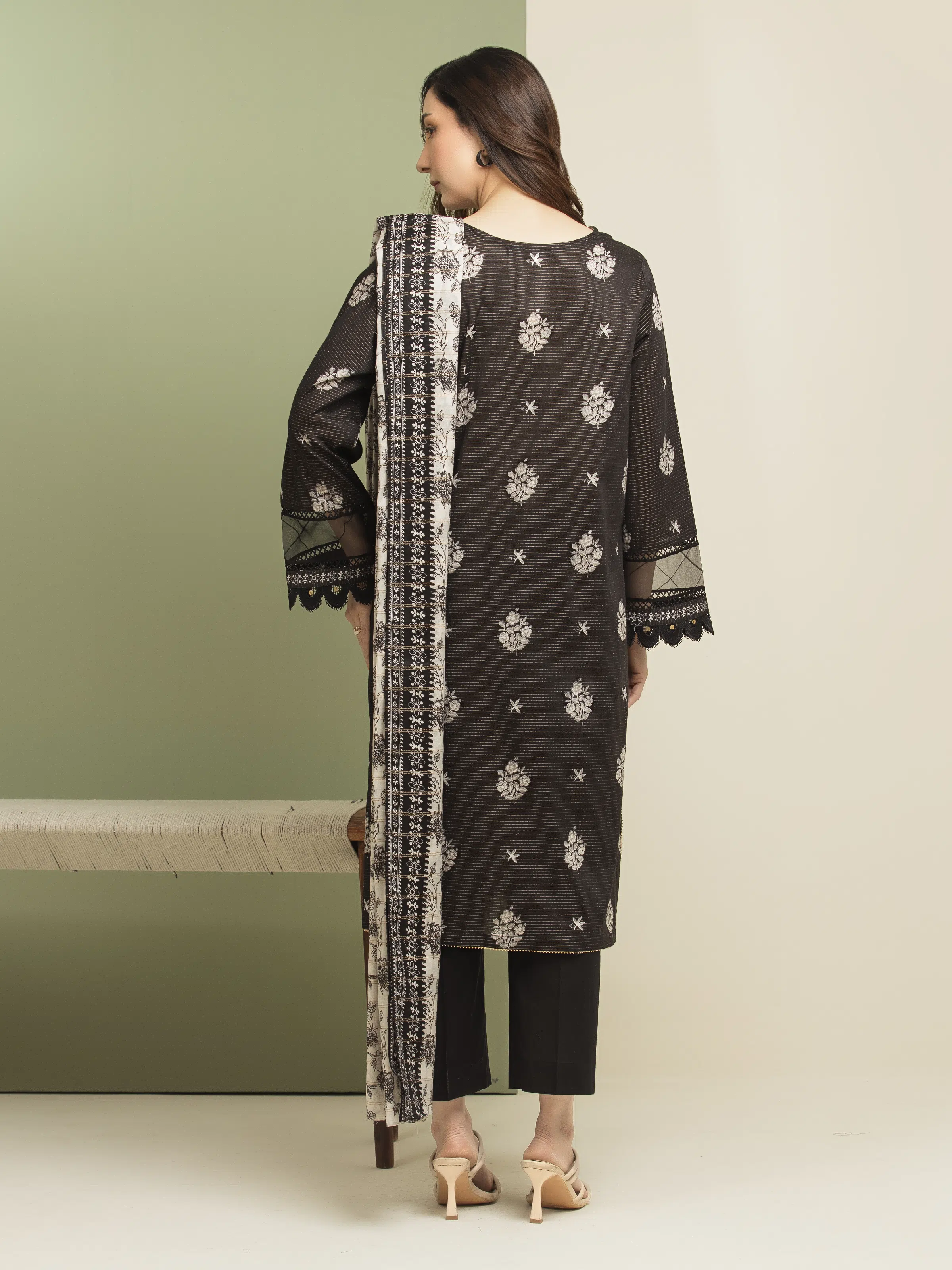 Printed Zari Lawn Suit - EWU5M6-001-3P - Image 2