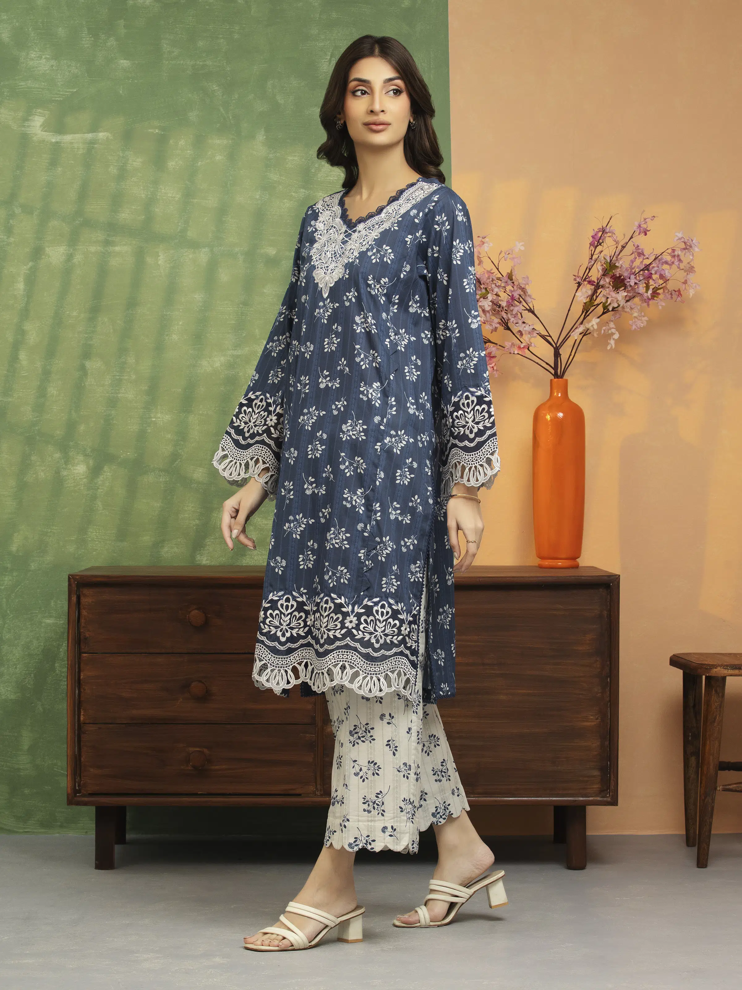 Embroidered Lawn Shirt Trouser - EWU5V1-31465ST