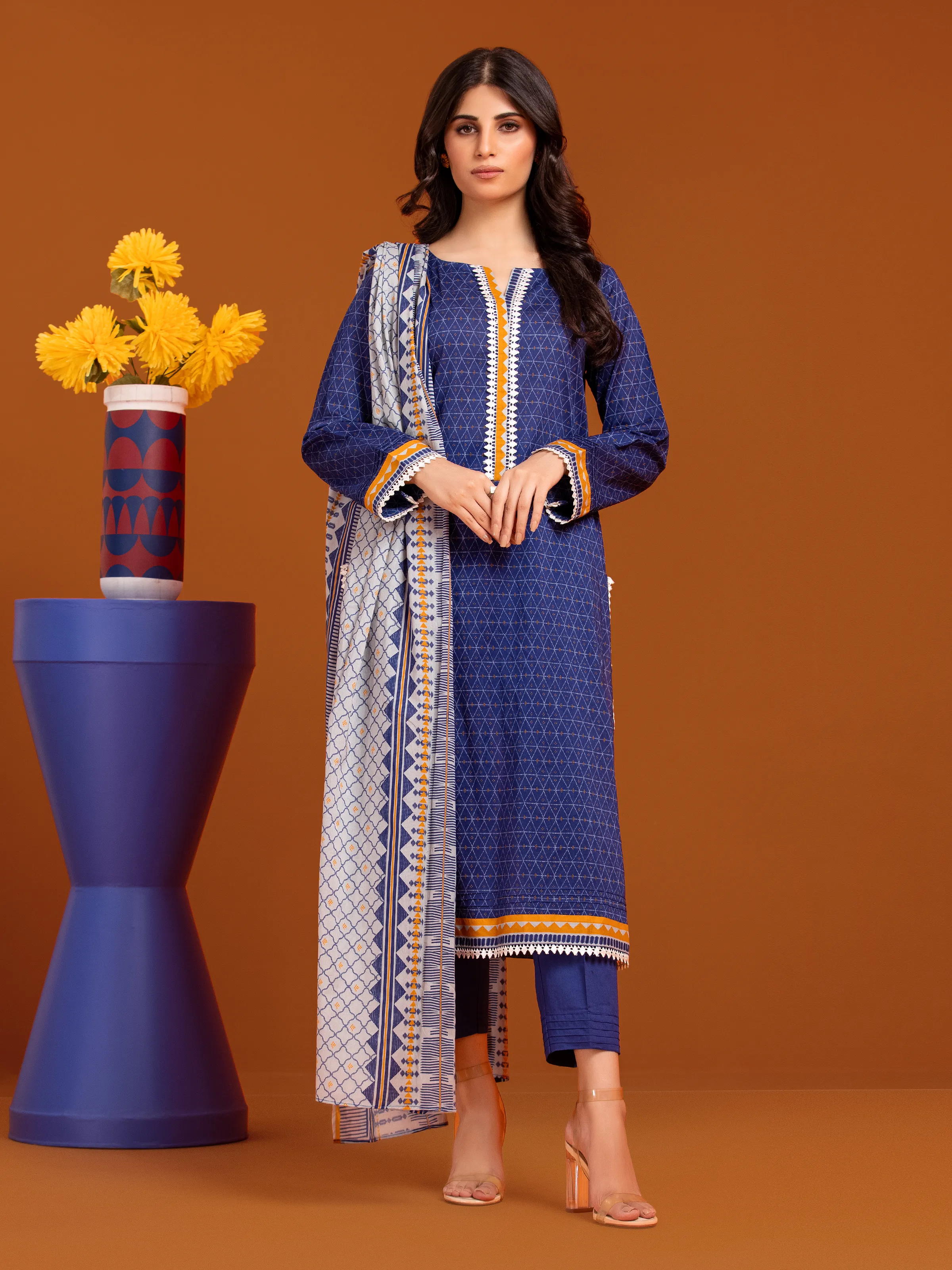 Printed Cambric Suit - EWU24A2-27010-3P