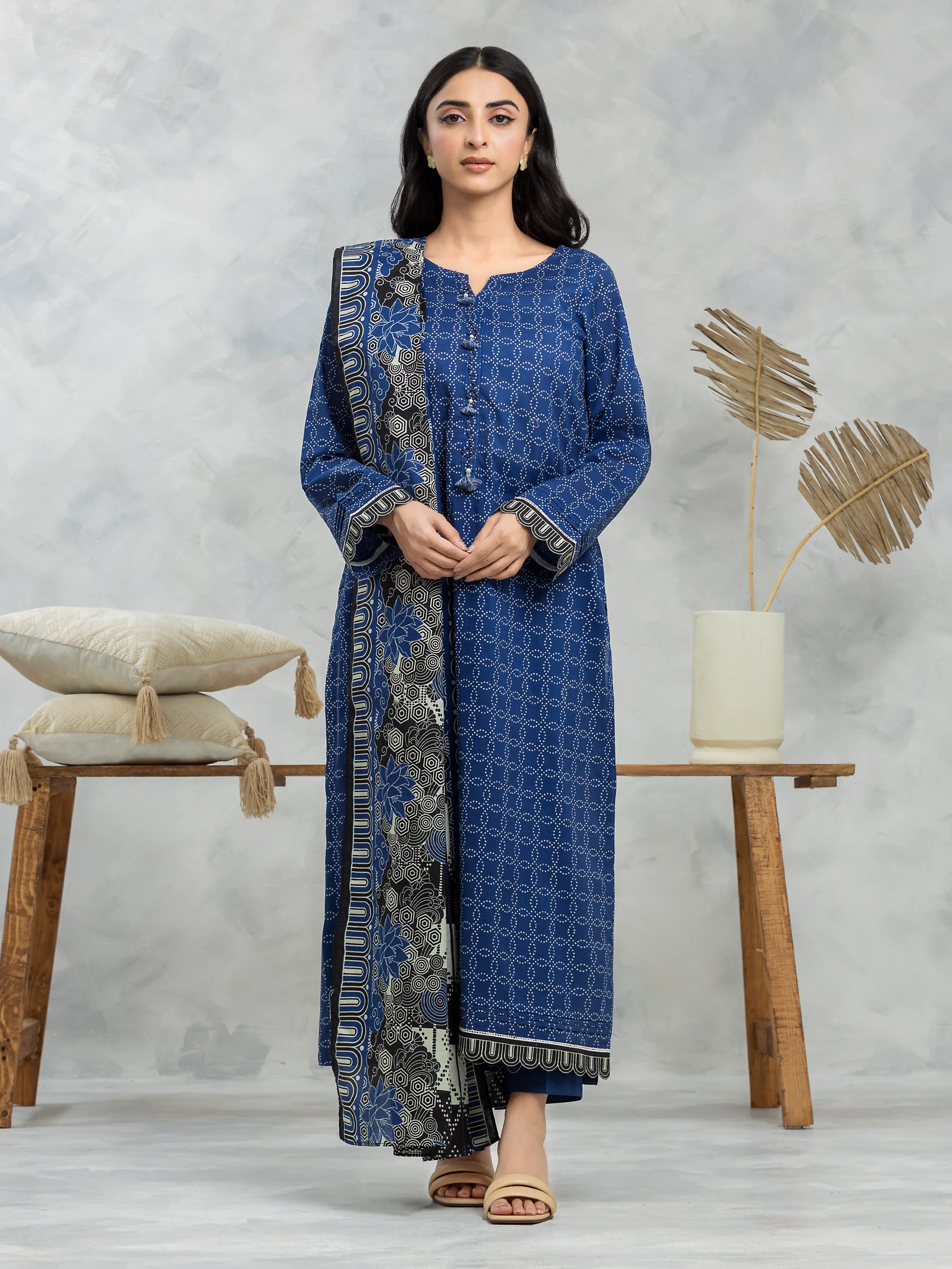 Printed Cambric Suit - EWU24A2-28384-3P