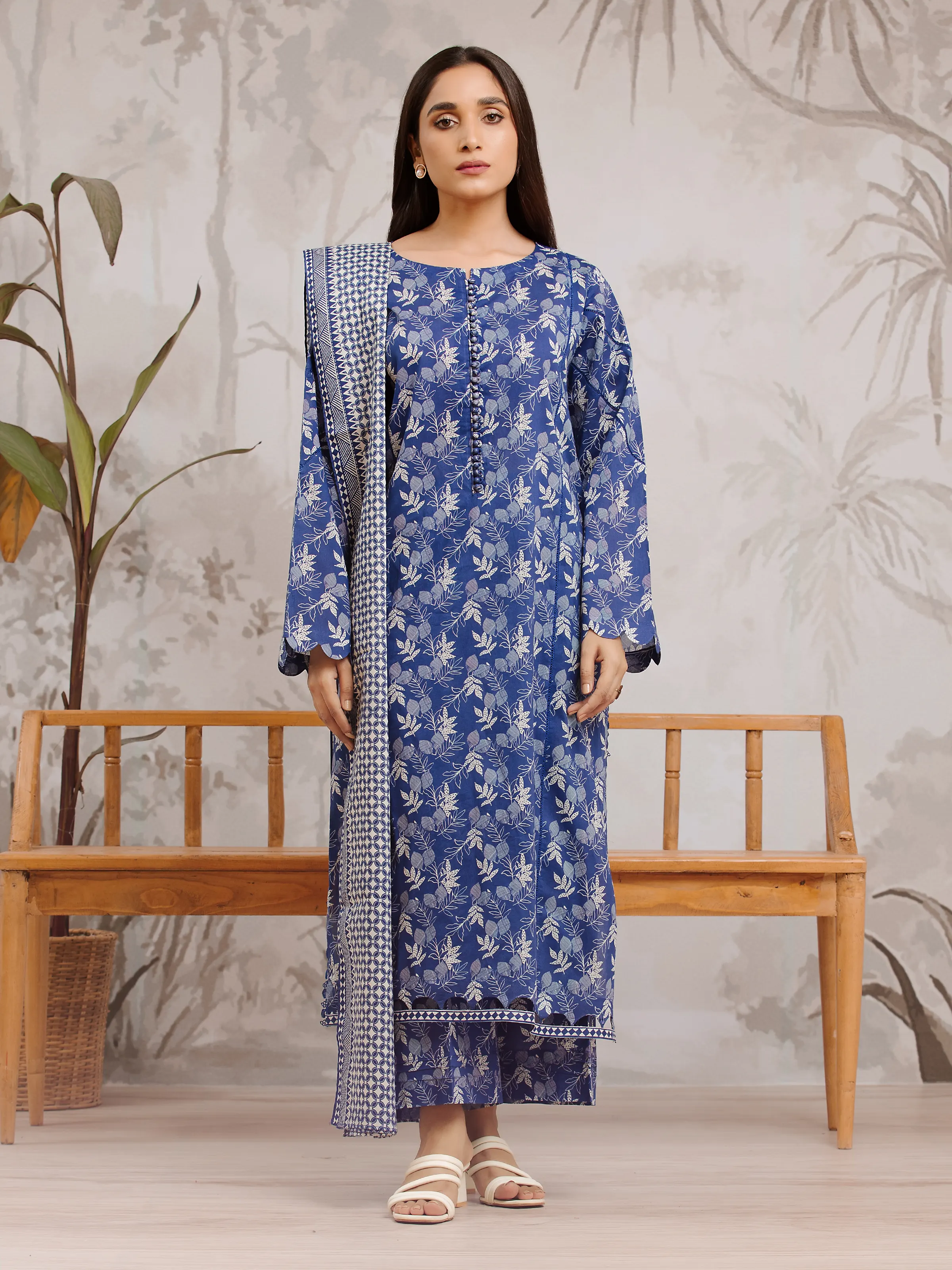 Printed Khaddar Suit - EWU24A3-29800-3P