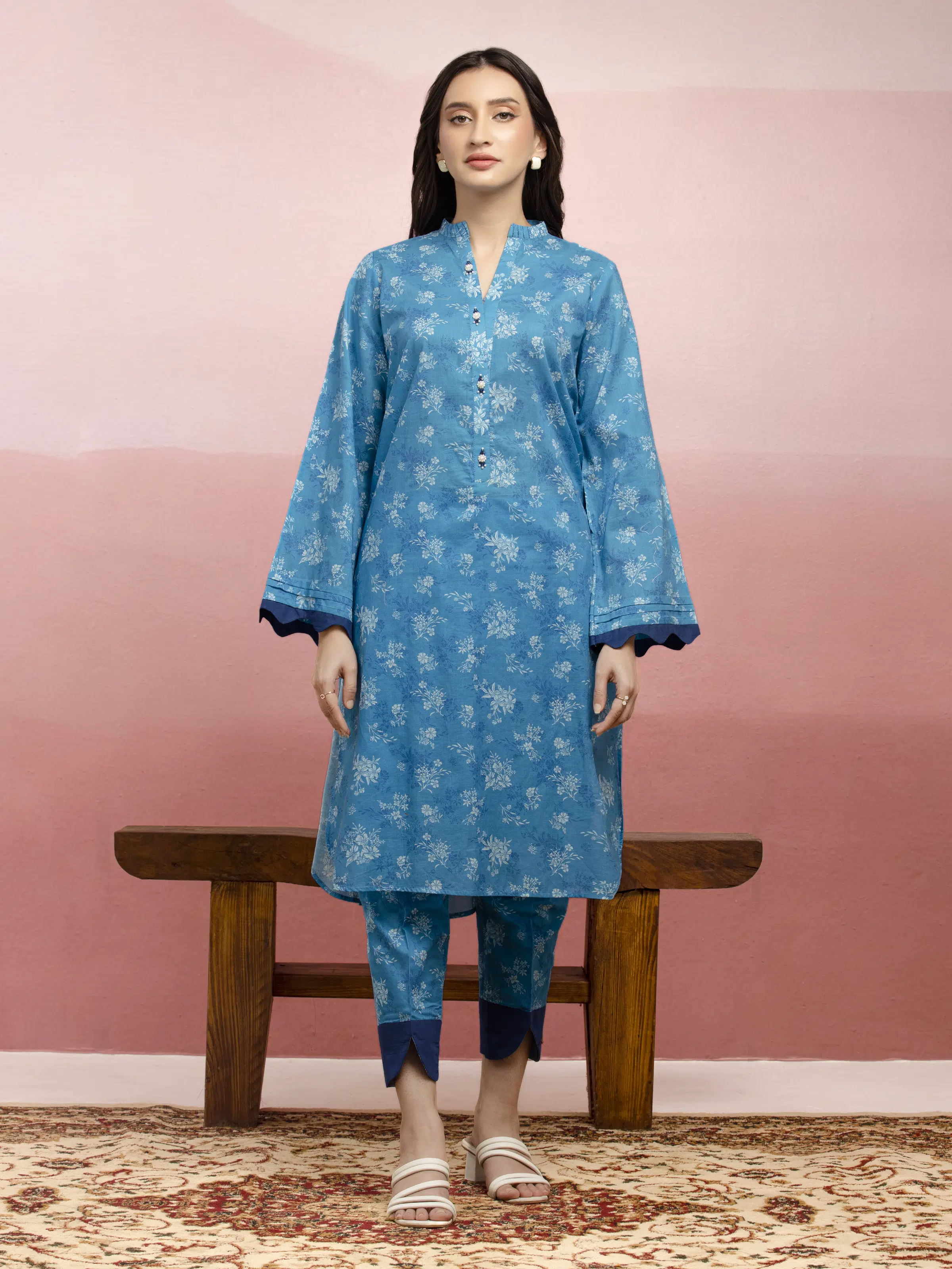 Printed Lawn Shirt Trouser - EWU5A1-35409ST