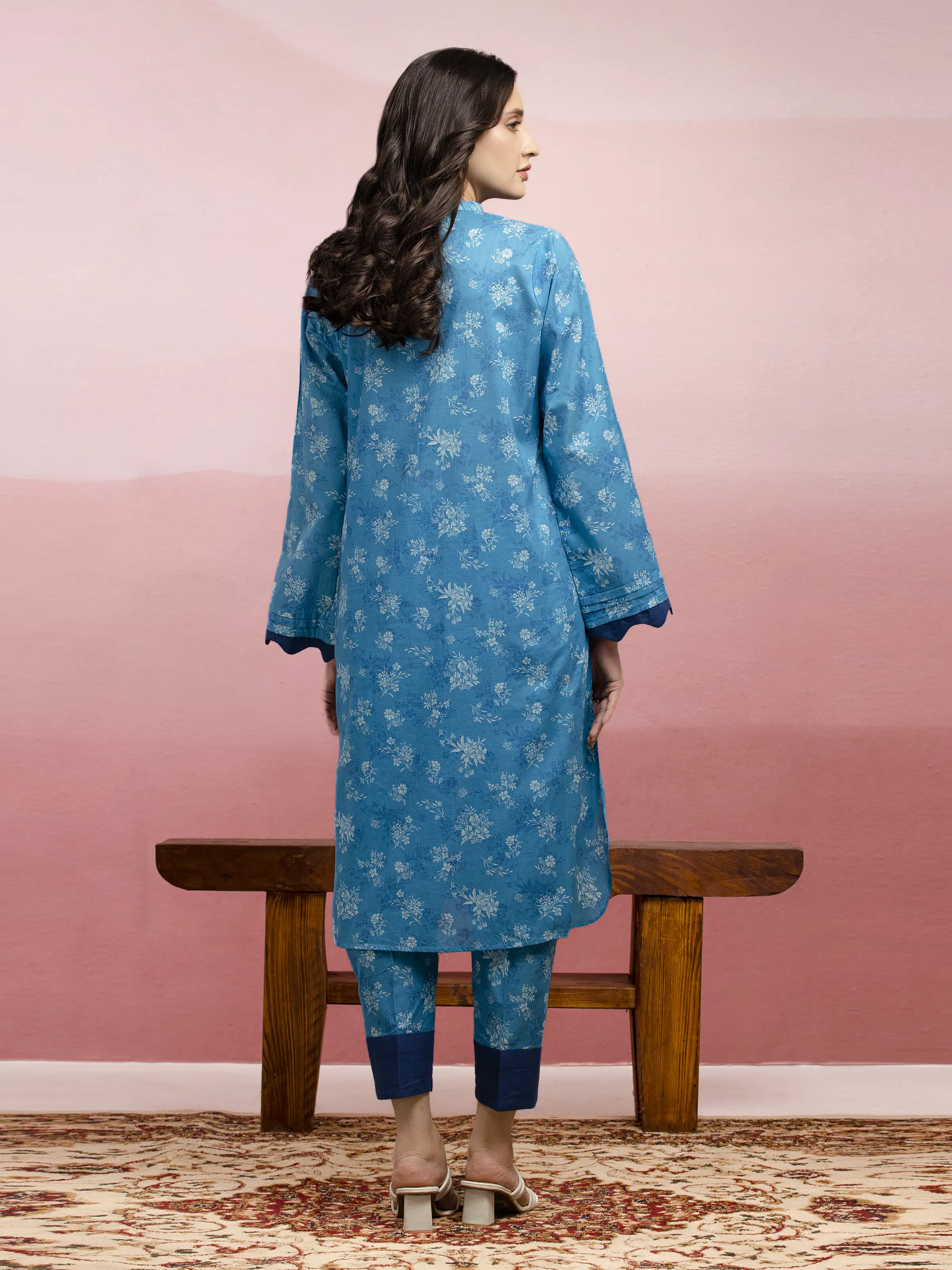 Printed Lawn Shirt Trouser - EWU5A1-35409ST - Image 2