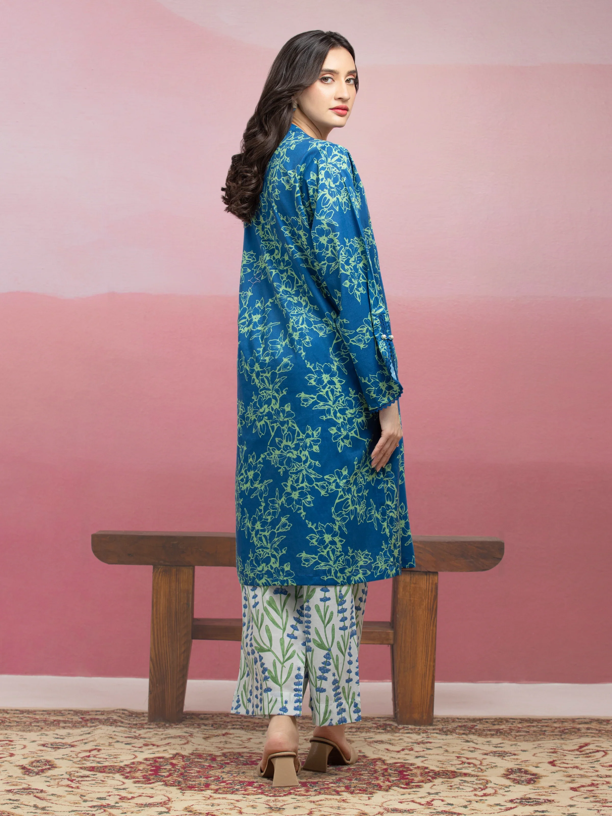 Printed Lawn Shirt Trouser - EWU5A1-35421ST - Image 2