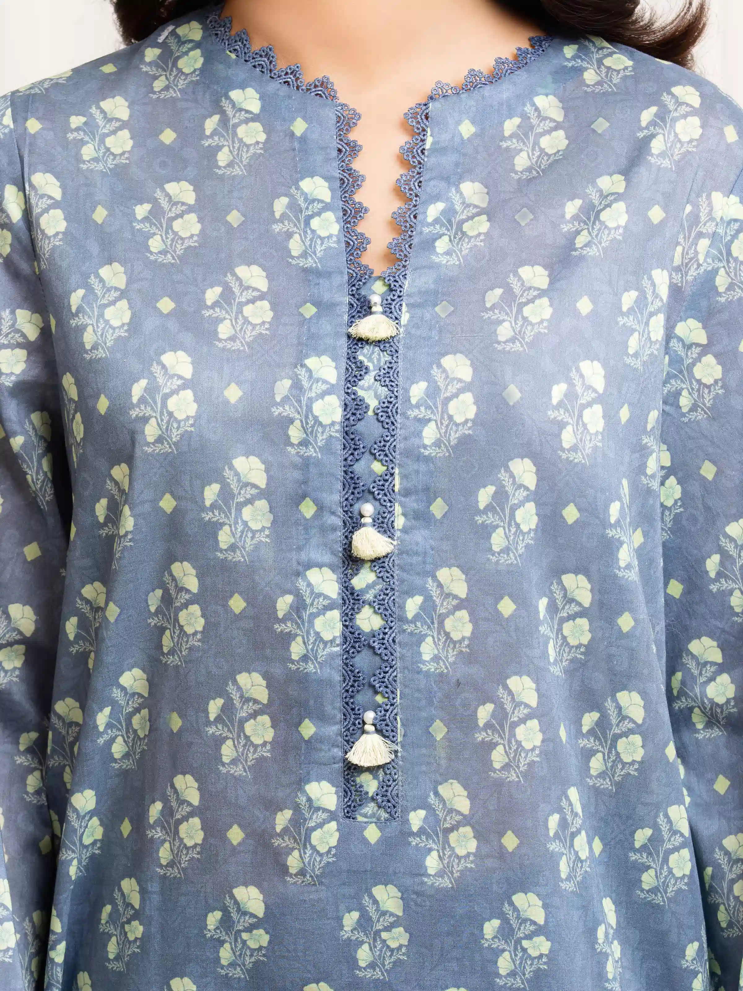 Printed Lawn Suit - EWU6A1-36544-3P - Image 4