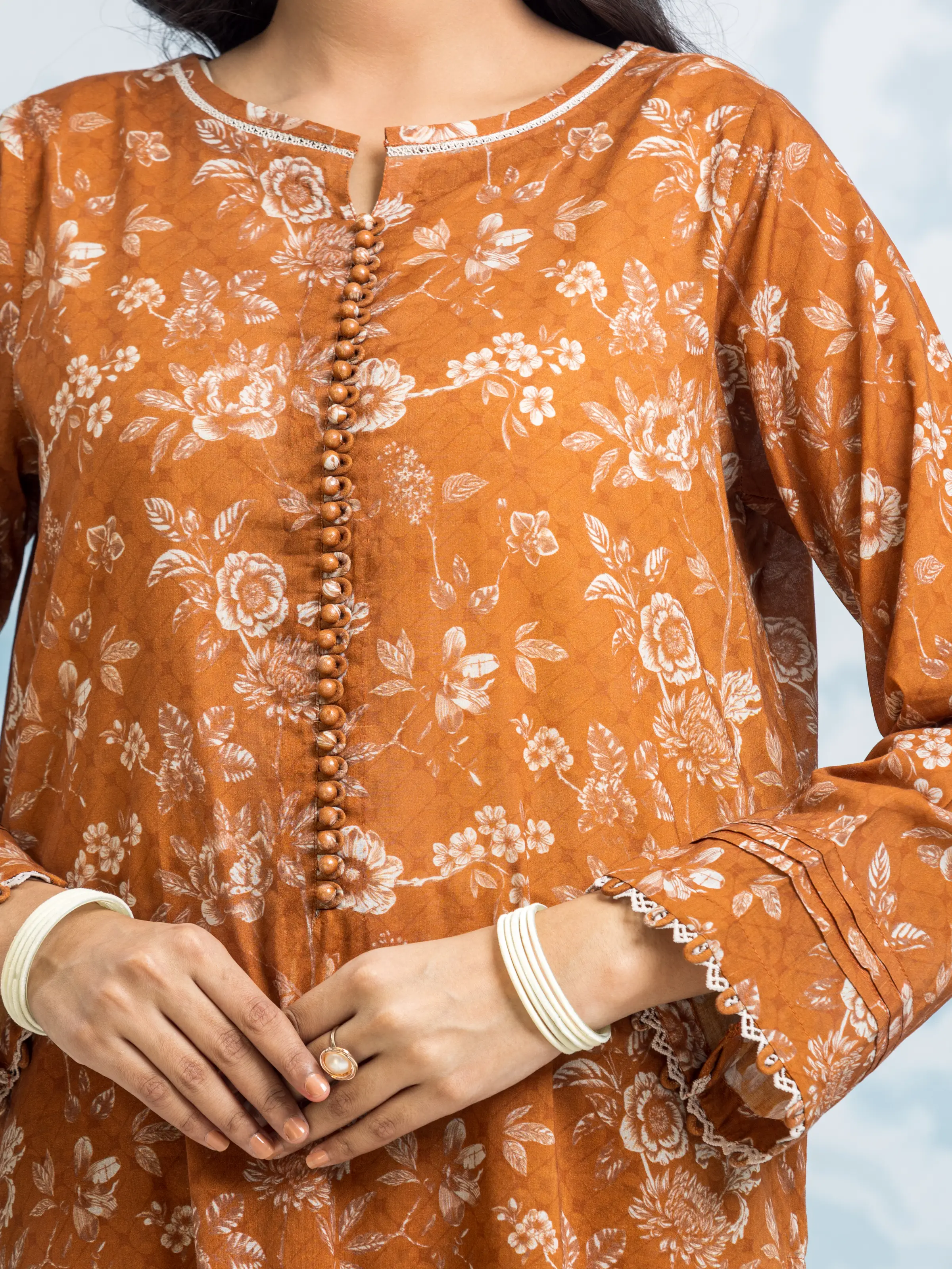 Printed Khaddar Suit - EWU24A3-29700-3P - Image 3
