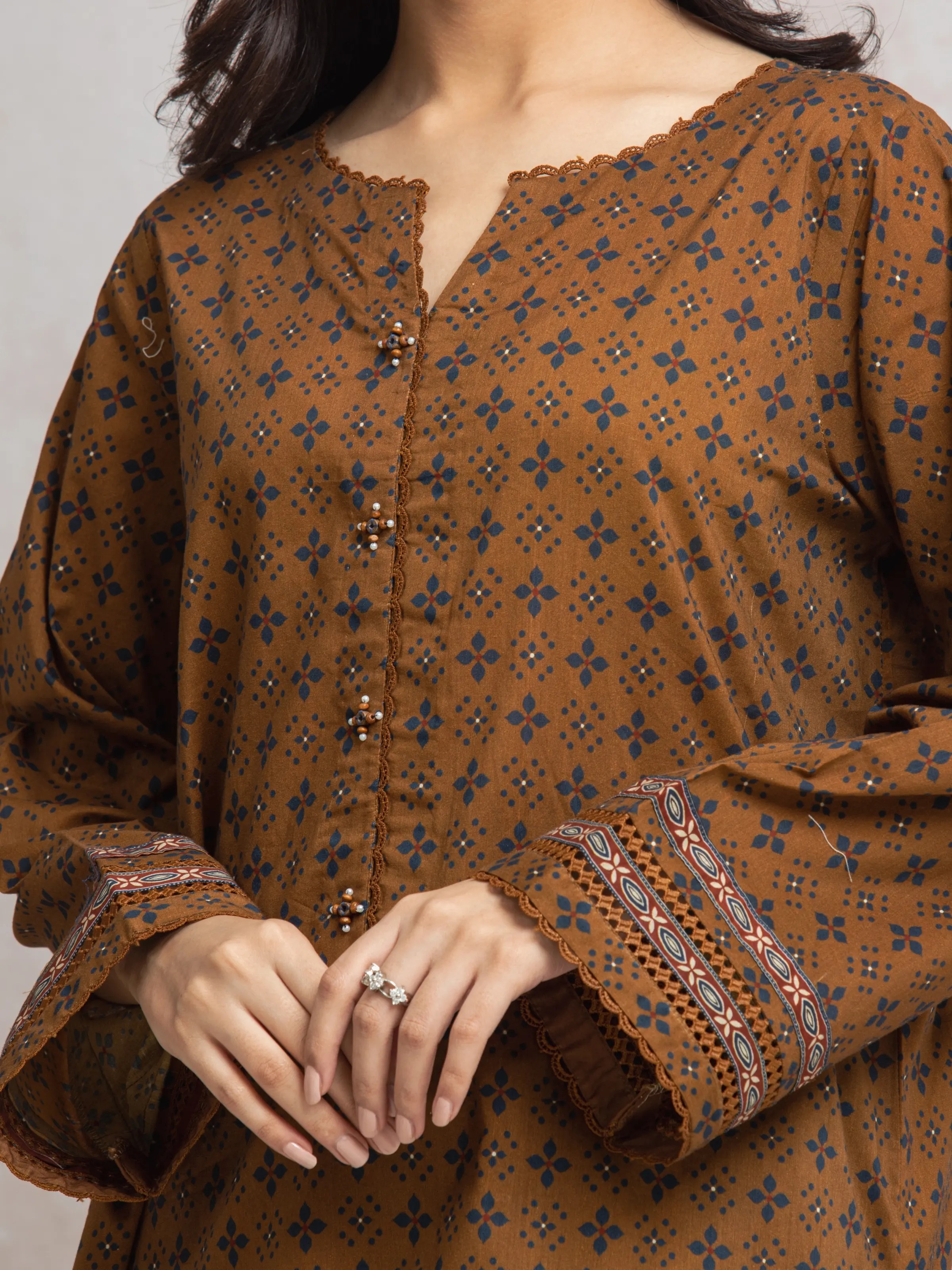 Printed Cambric Suit - EWU24A2-29639-3P - Image 3