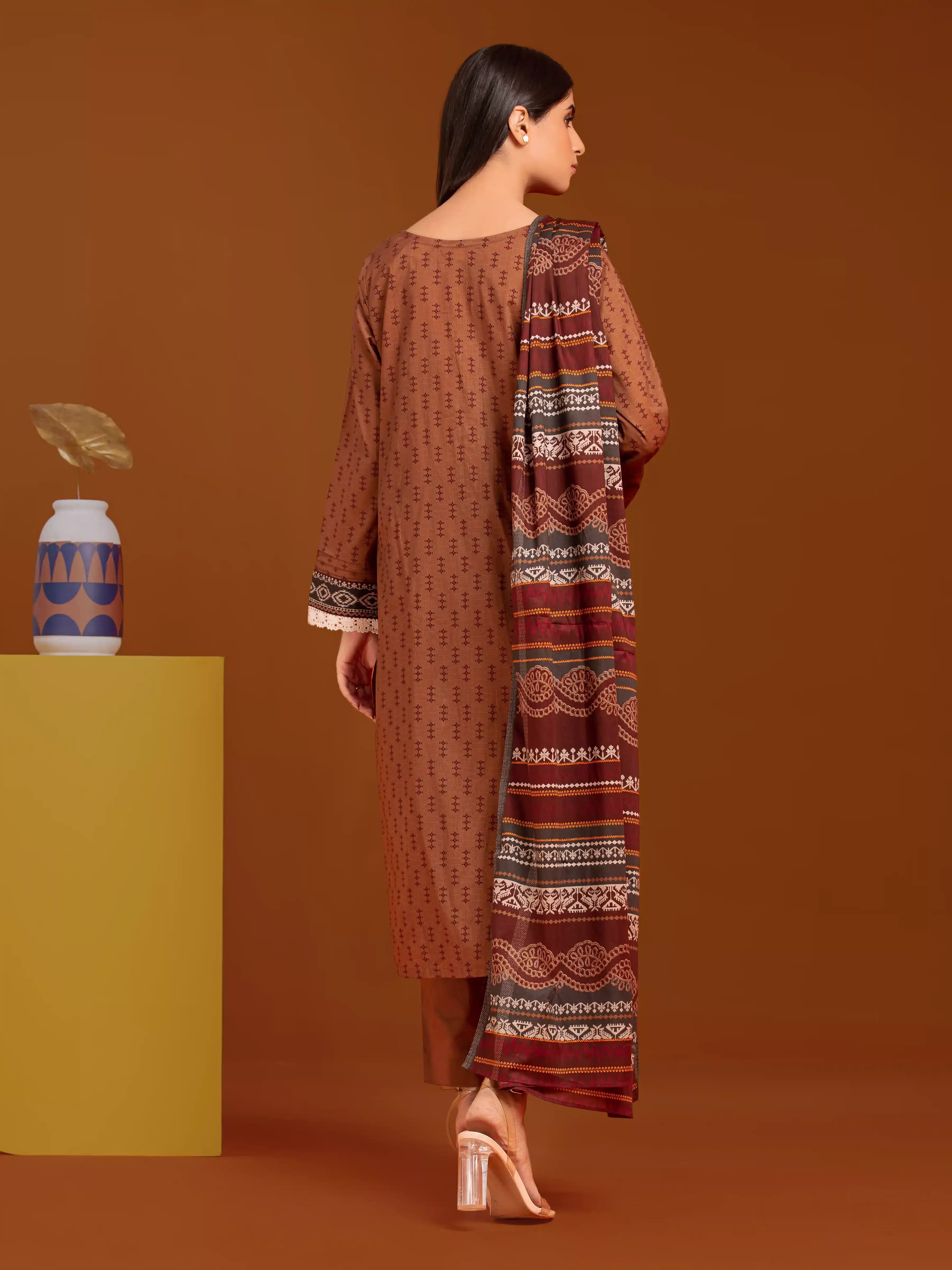 Printed Khaddar Suit - EWU24A3-27079-3P - Image 3