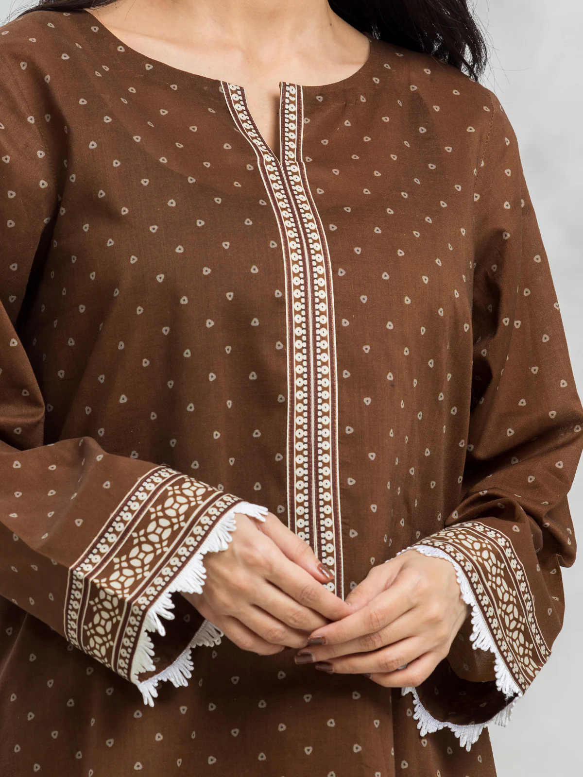 Unstitched Printed Lawn Shirt Trouser - EWU24A1-29191ST - Image 2