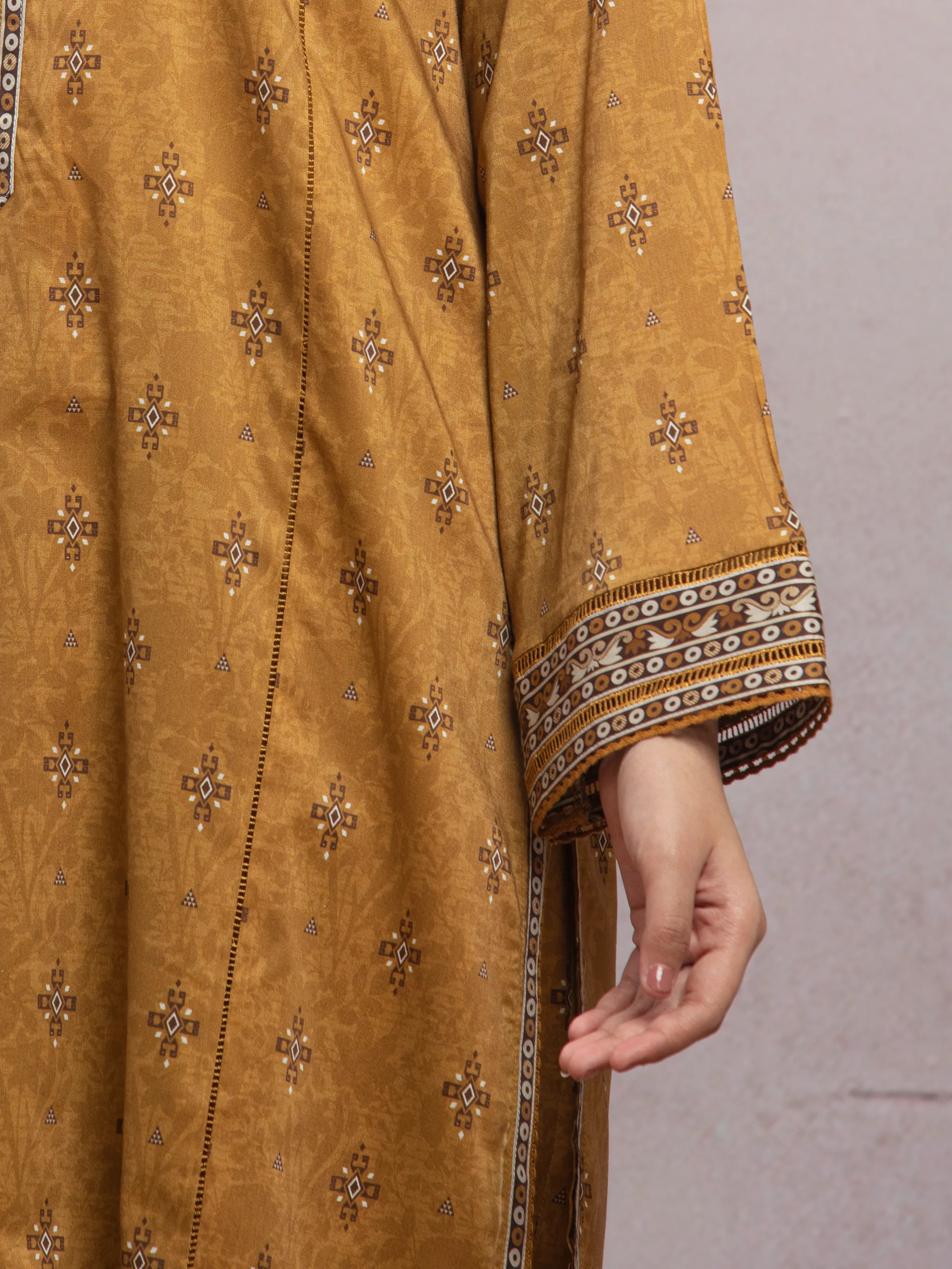 Printed Lawn Suit - EWU5A1-35028-3P - Image 5