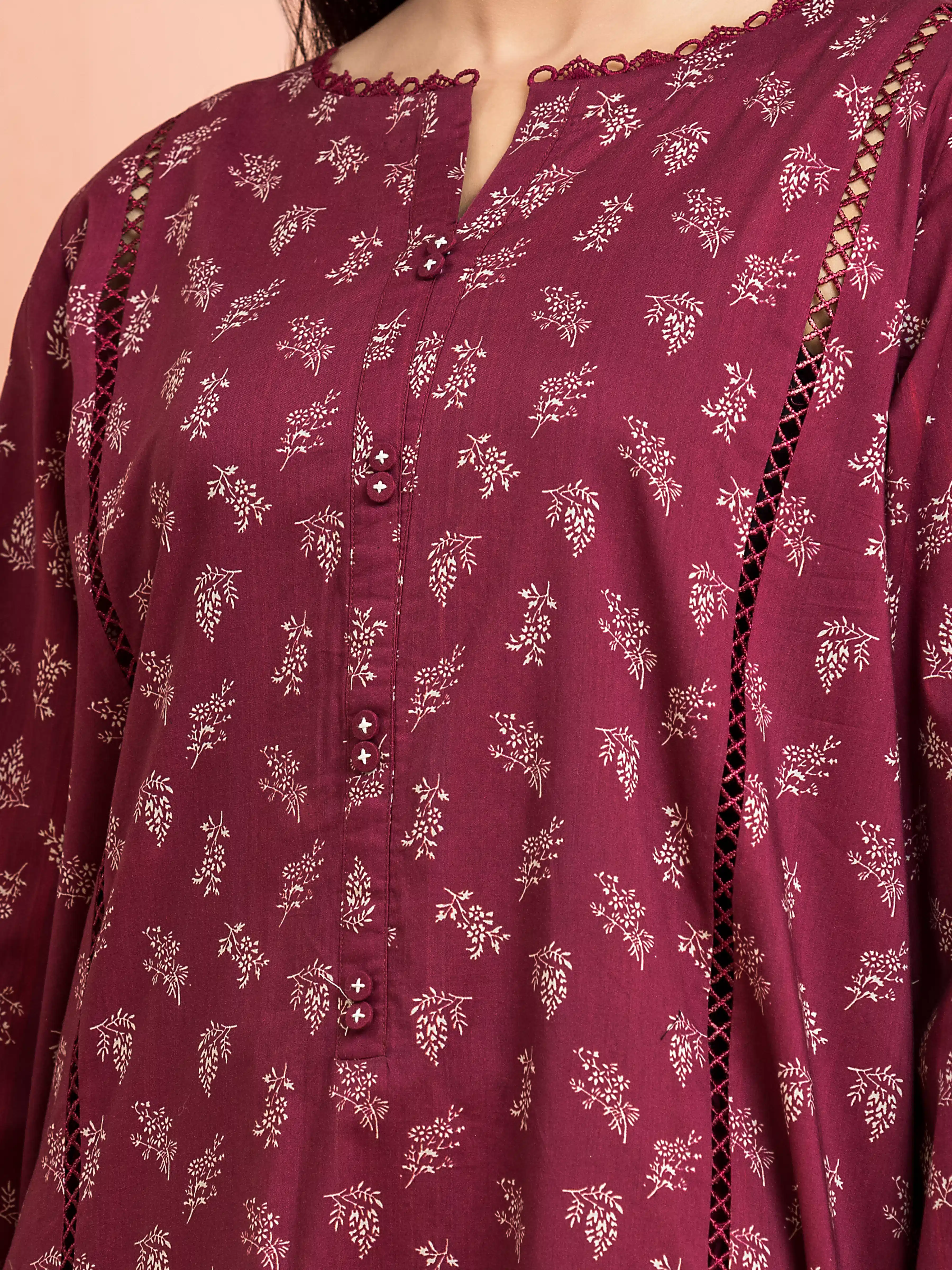 Printed Khaddar Suit - EWU24M3-113 - Image 4