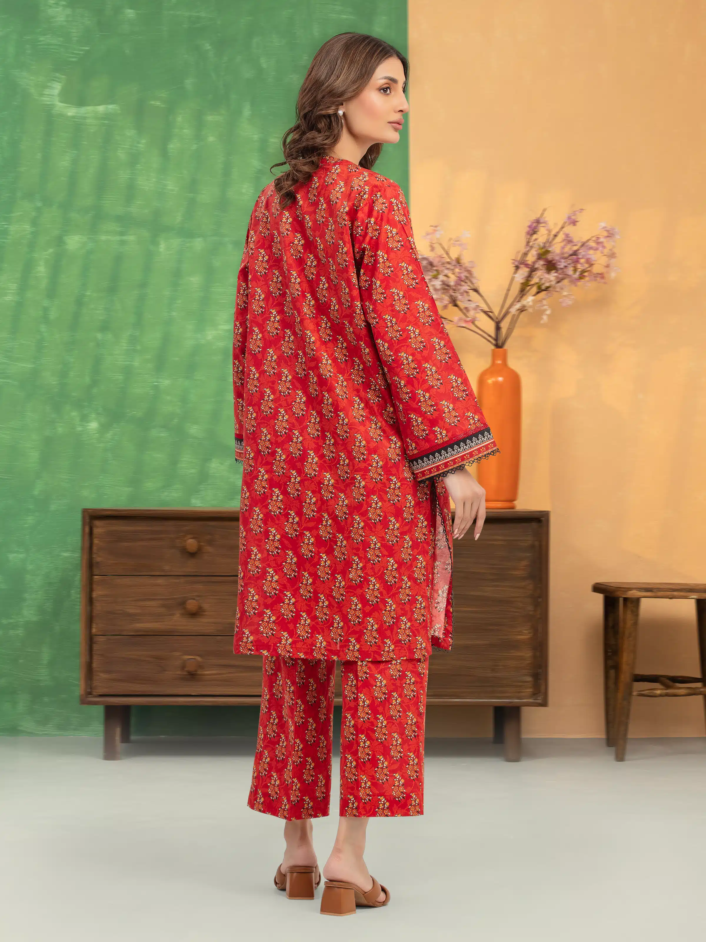 Printed Lawn Shirt Trouser - EWU5A1-35695ST - Image 2