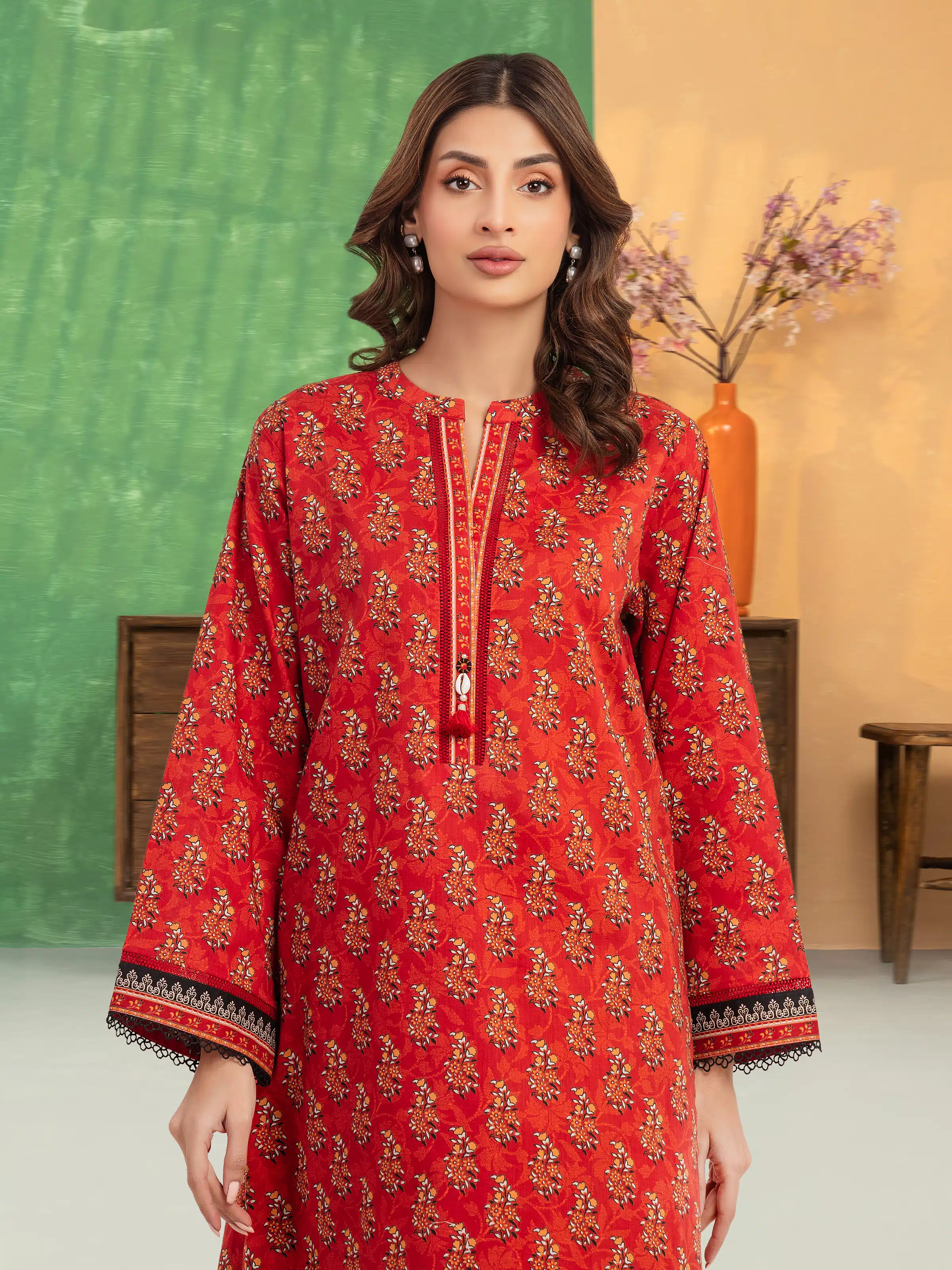 Printed Lawn Shirt Trouser - EWU5A1-35695ST - Image 3