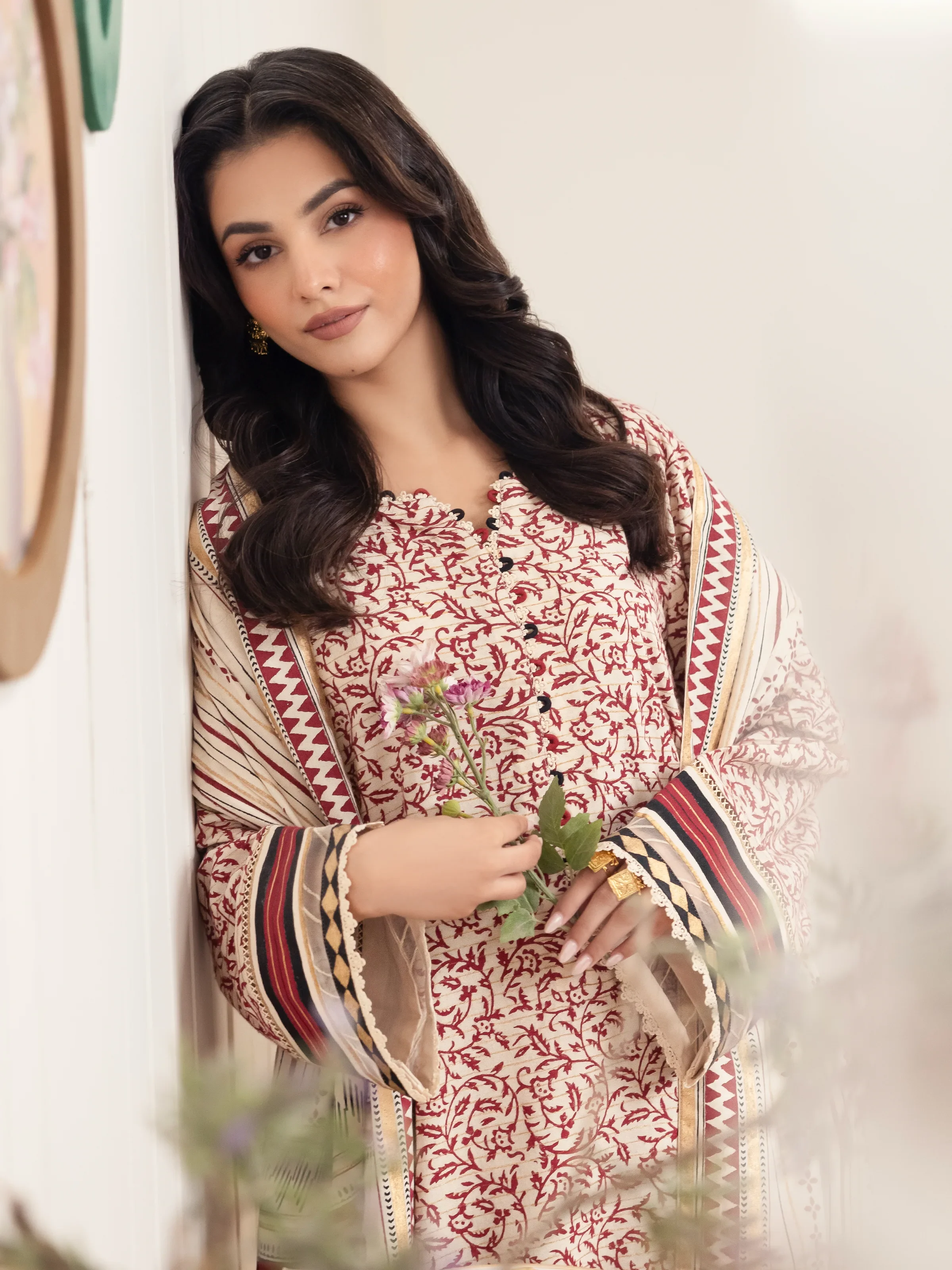 Block Print Cambric Suit - EWU24M1-051 - Image 5