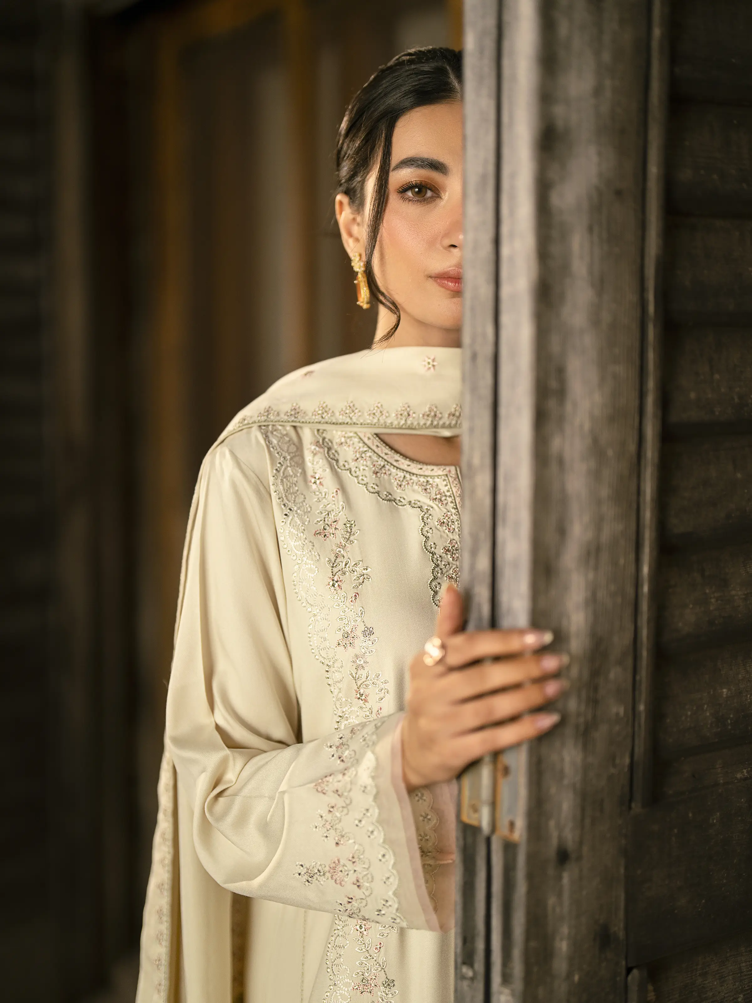 Embroidered Marina Twill Suit - EWU24V14-30203-3P - Image 7