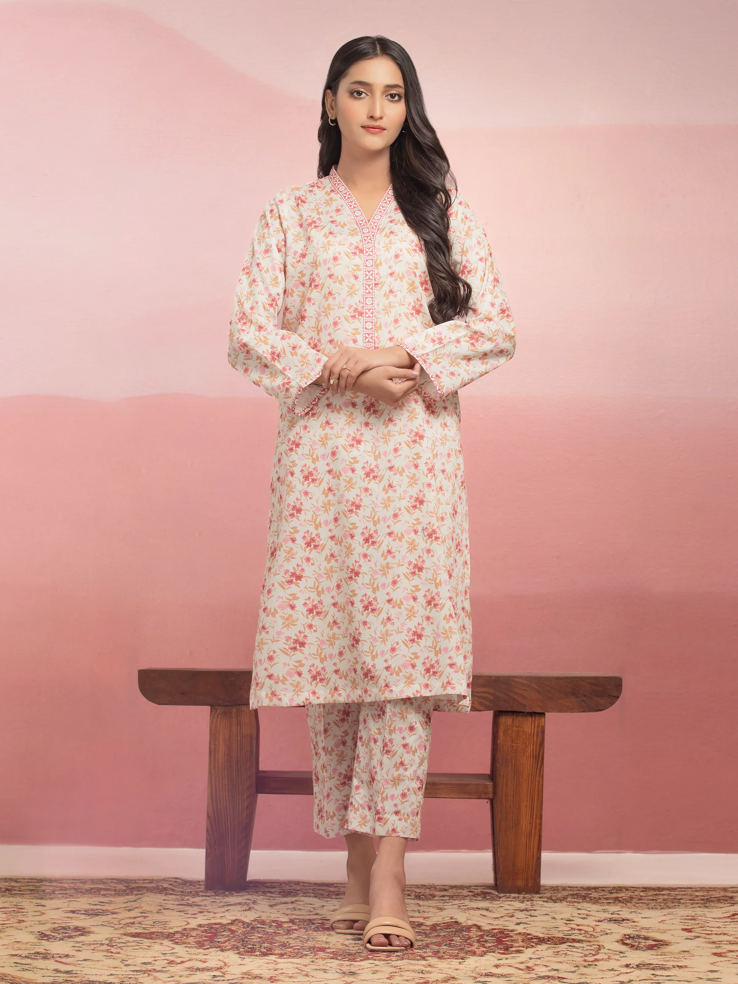 Printed Lawn Shirt Trouser - EWU5A1-35402ST
