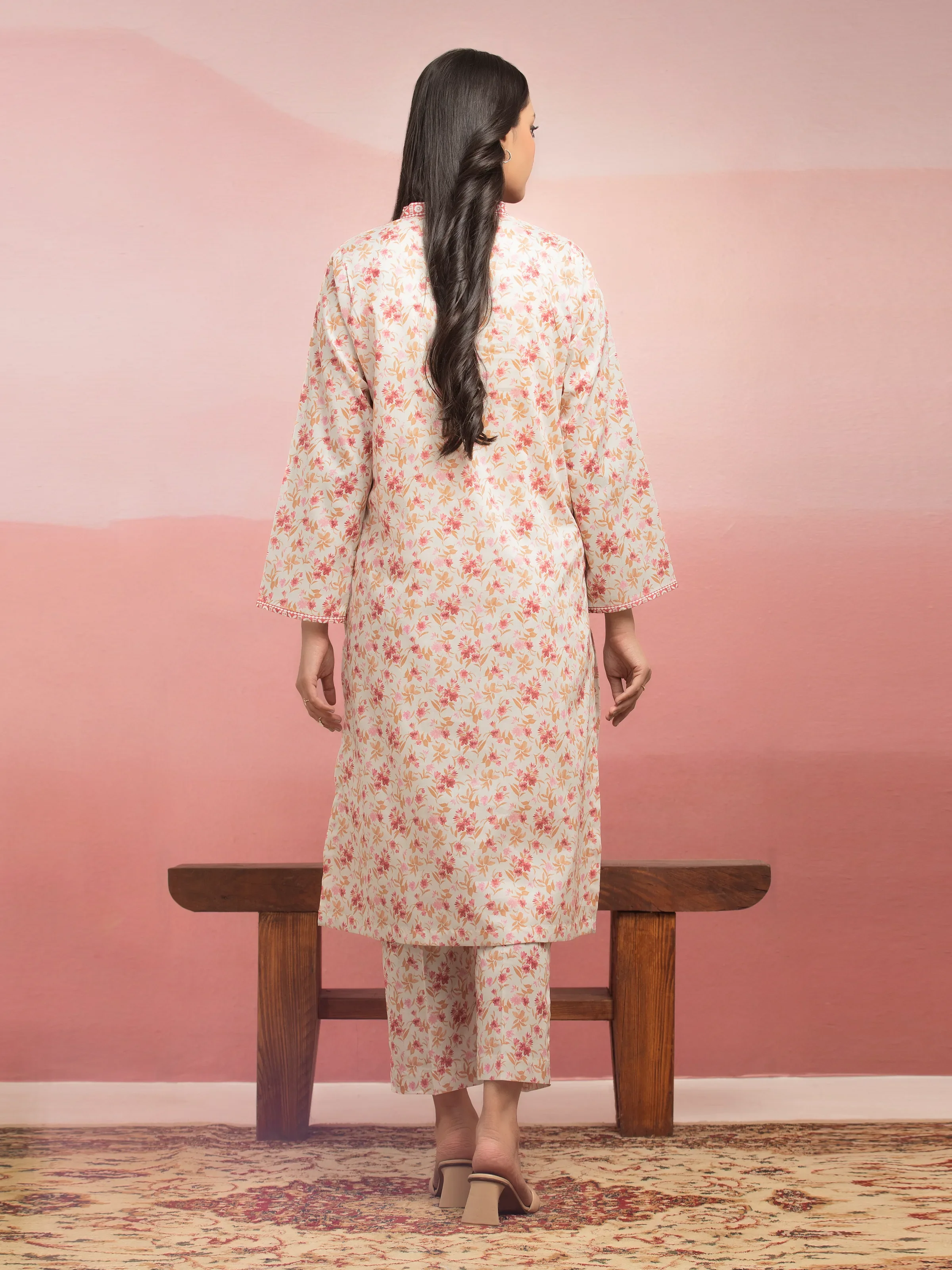 Printed Lawn Shirt Trouser - EWU5A1-35402ST - Image 2