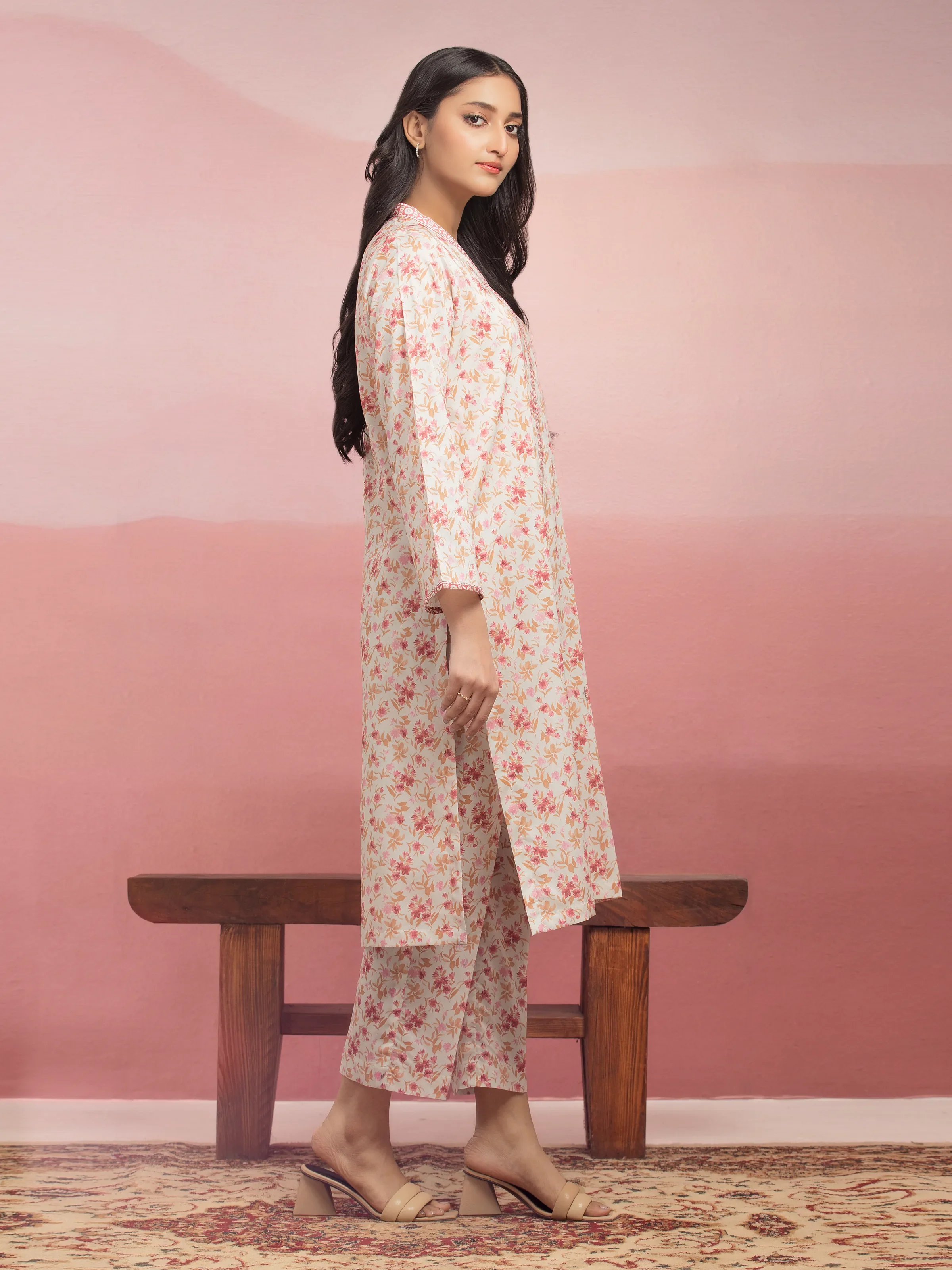 Printed Lawn Shirt Trouser - EWU5A1-35402ST - Image 3
