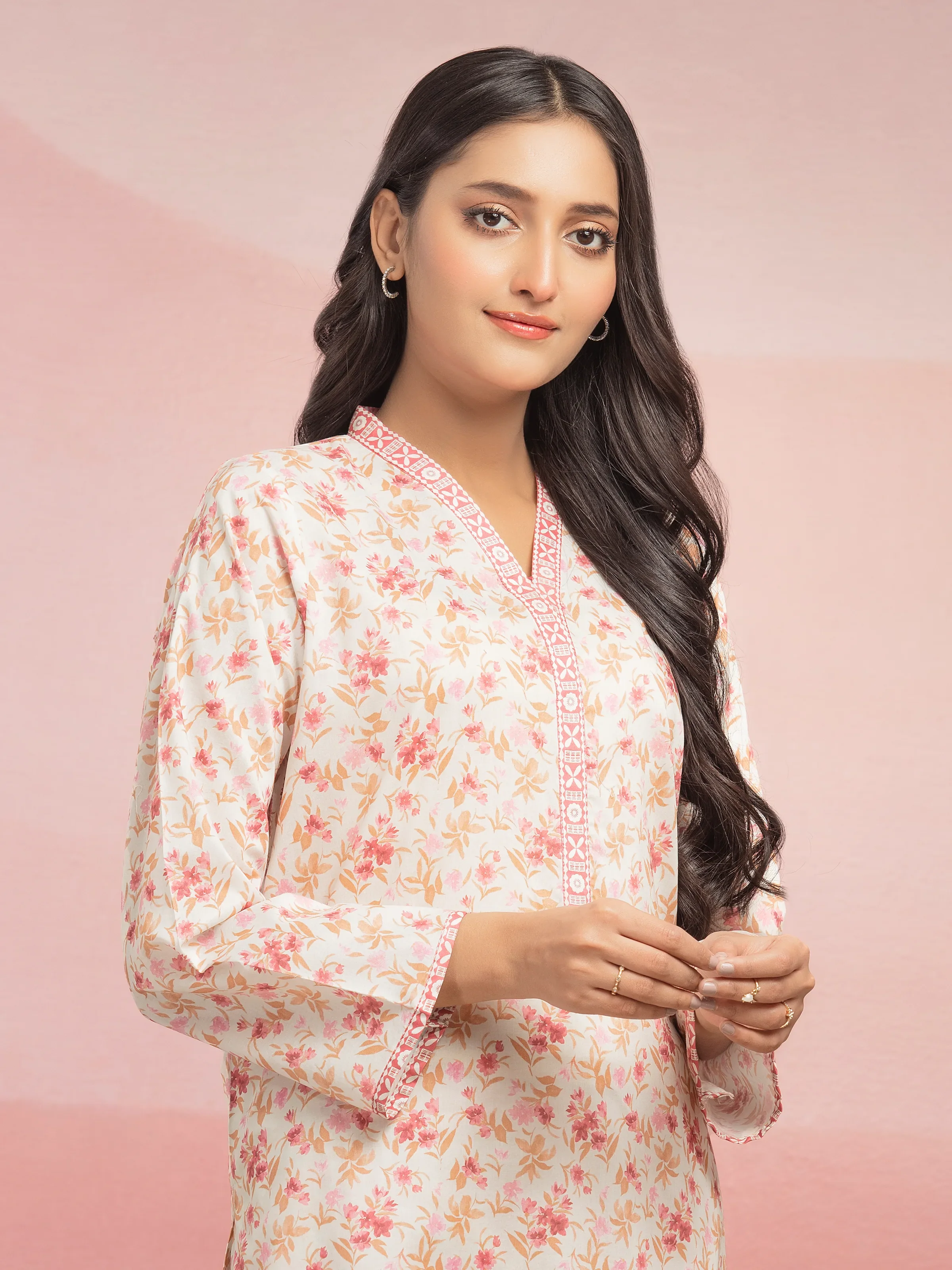 Printed Lawn Shirt Trouser - EWU5A1-35402ST - Image 4