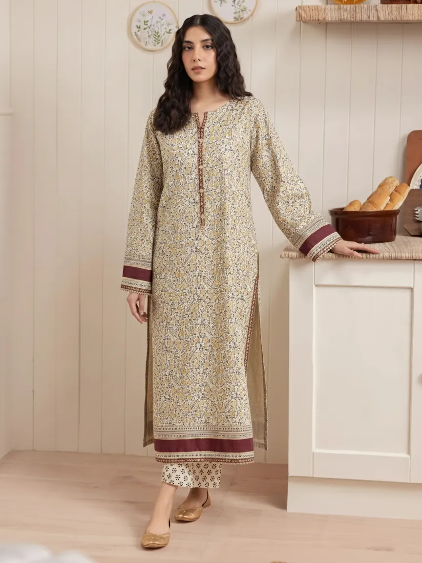 Printed Cambric Shirt Trouser - EWU24M1-060ST
