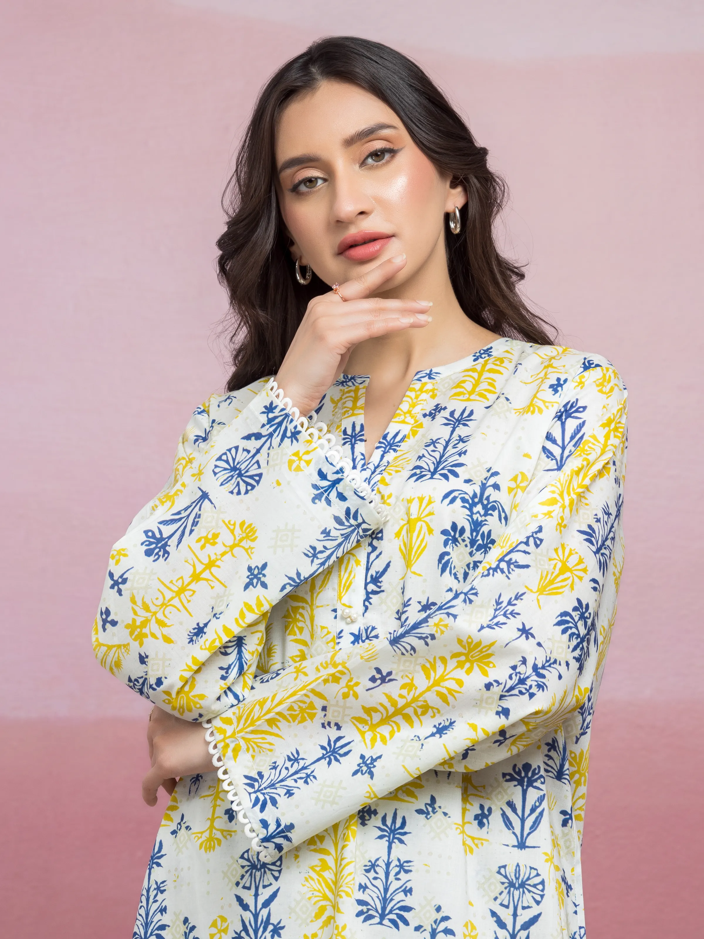 Printed Lawn Shirt Trouser - EWU5A1-35419ST - Image 3