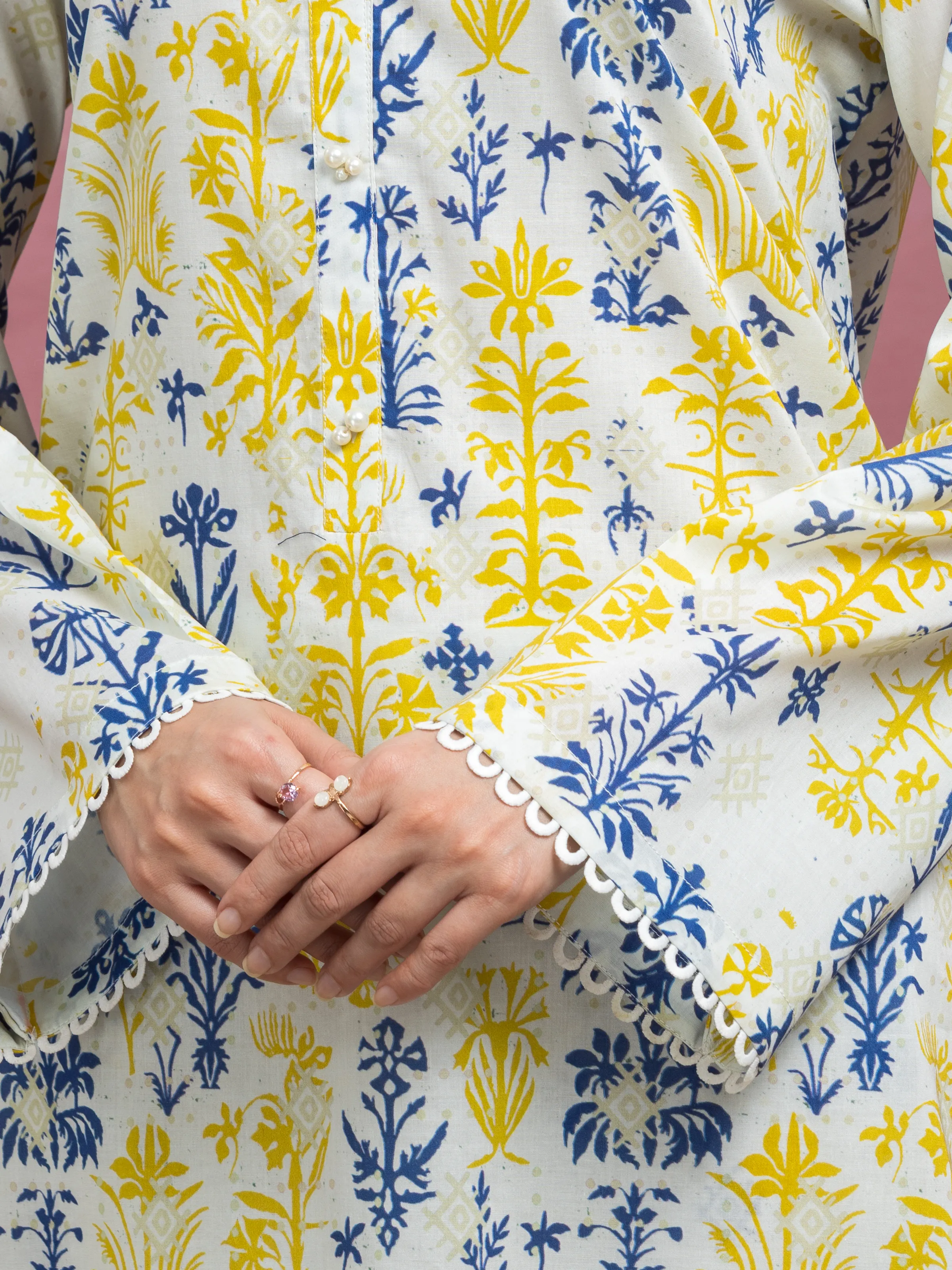 Printed Lawn Shirt Trouser - EWU5A1-35419ST - Image 5