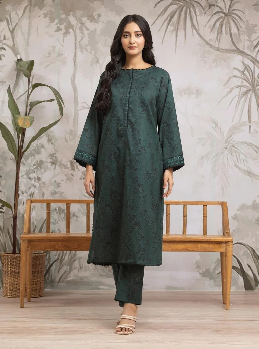 Printed Khaddar Shirt - EWU24M2-180S