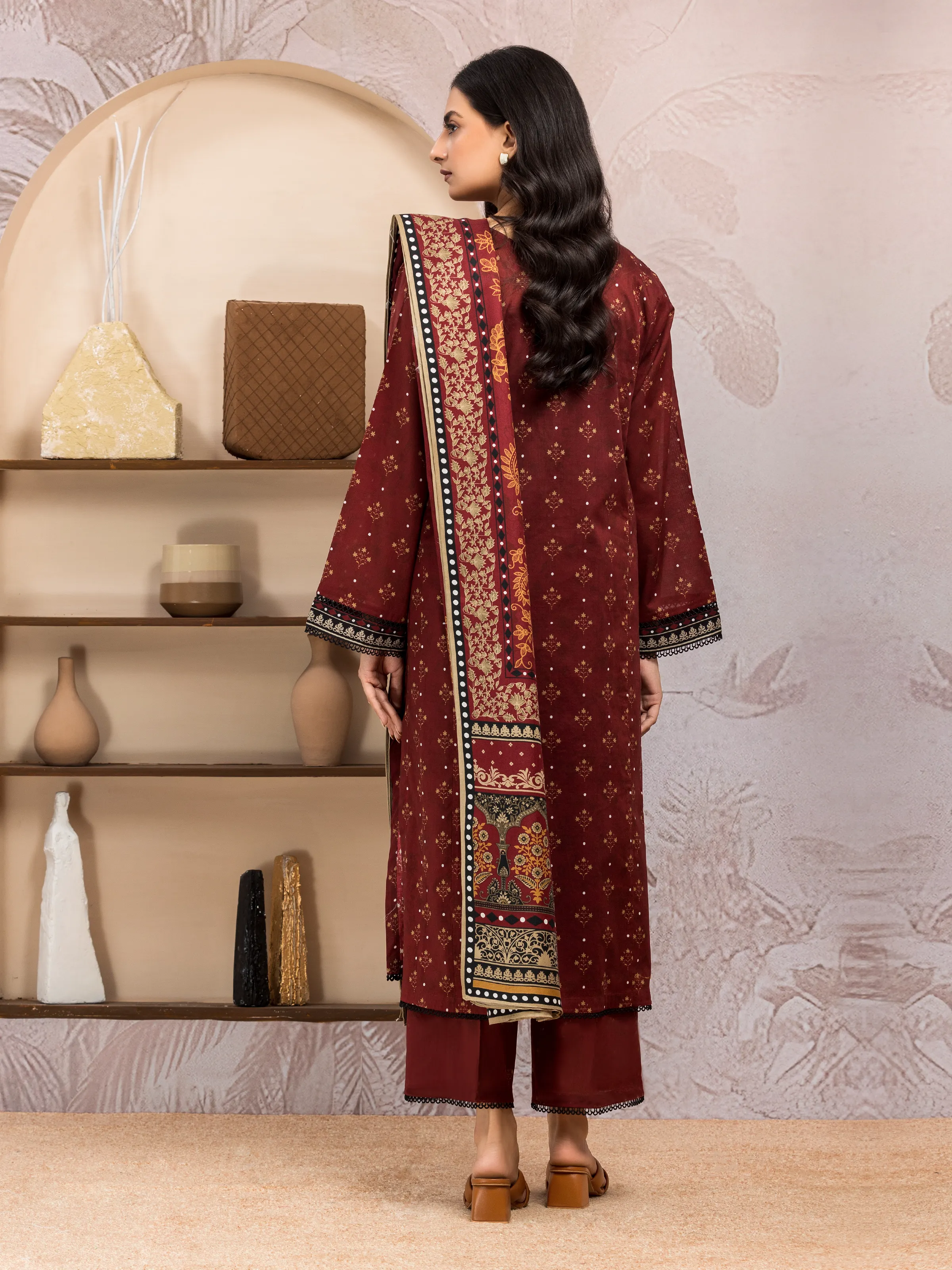 Printed Khaddar Suit - EWU24M3-097-3P - Image 2