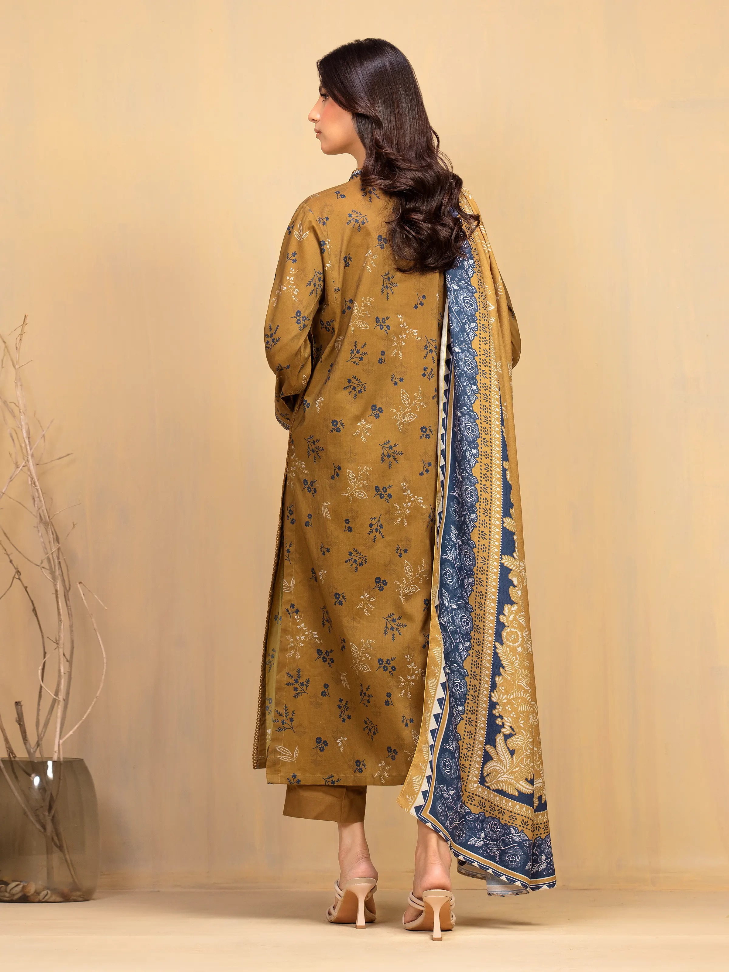 Printed Khaddar Suit - EWU5M3-014-3P - Image 5