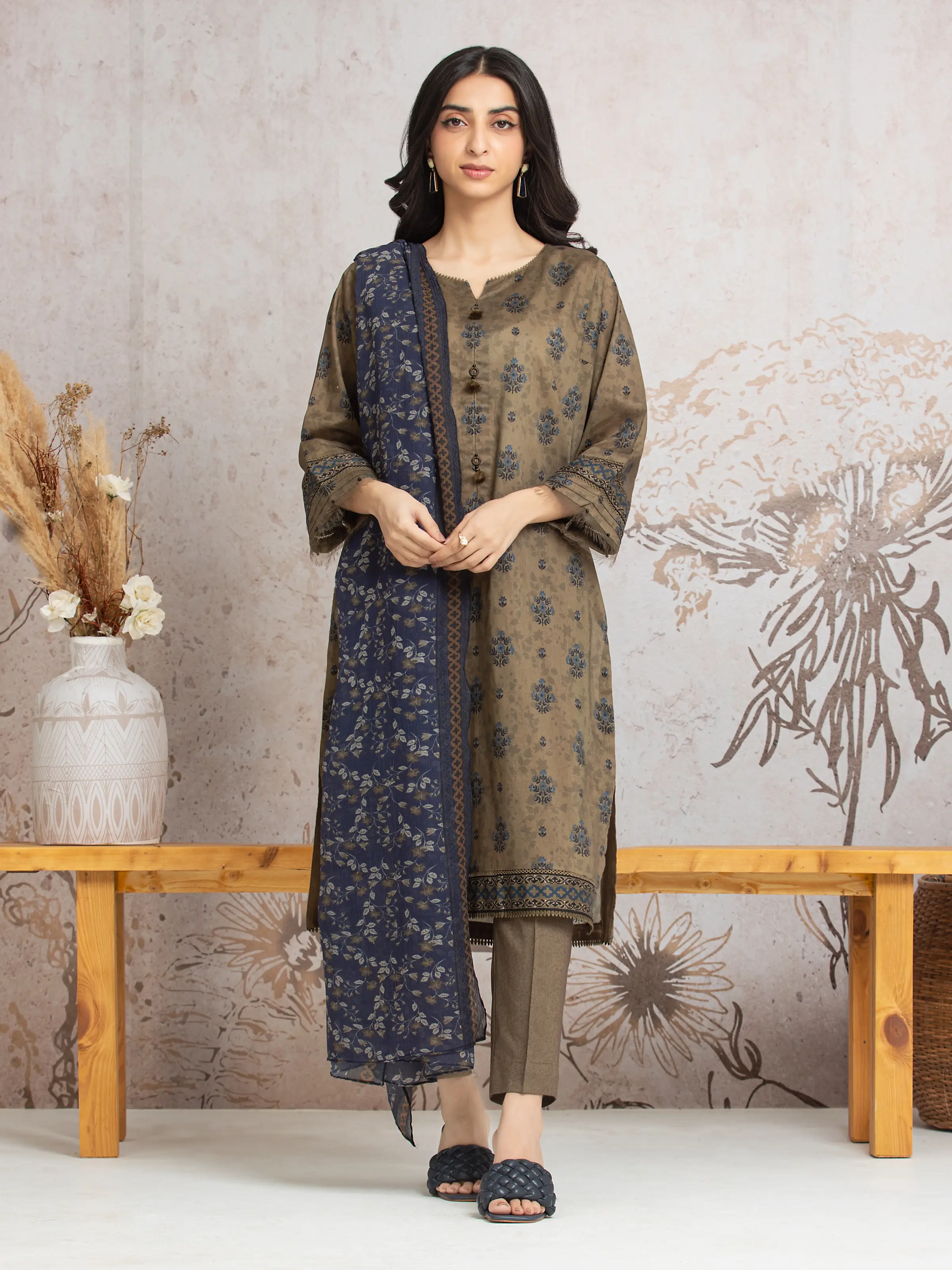 Printed Cambric Suit - EWU24M2-013