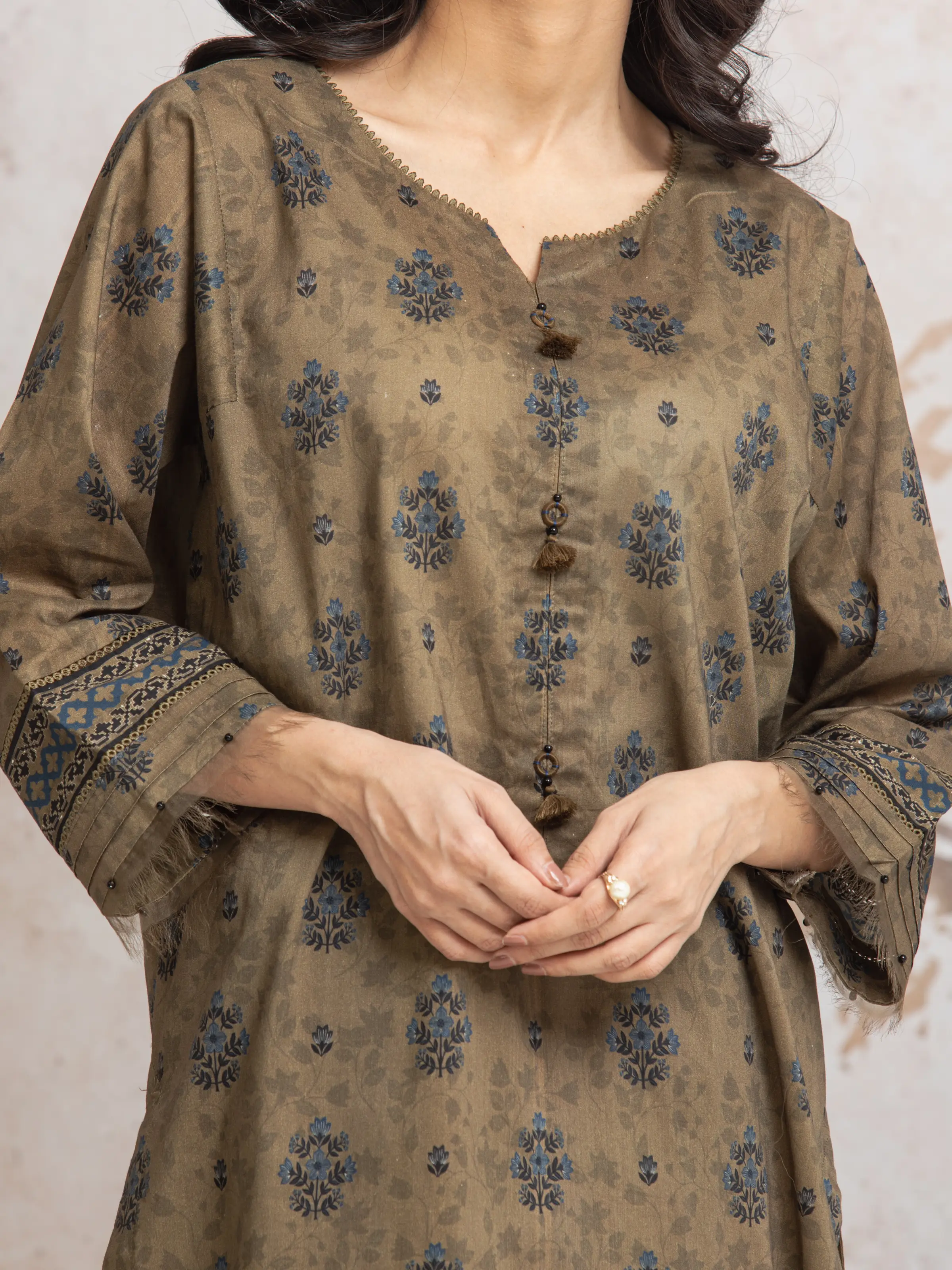 Printed Cambric Suit - EWU24M2-013 - Image 4
