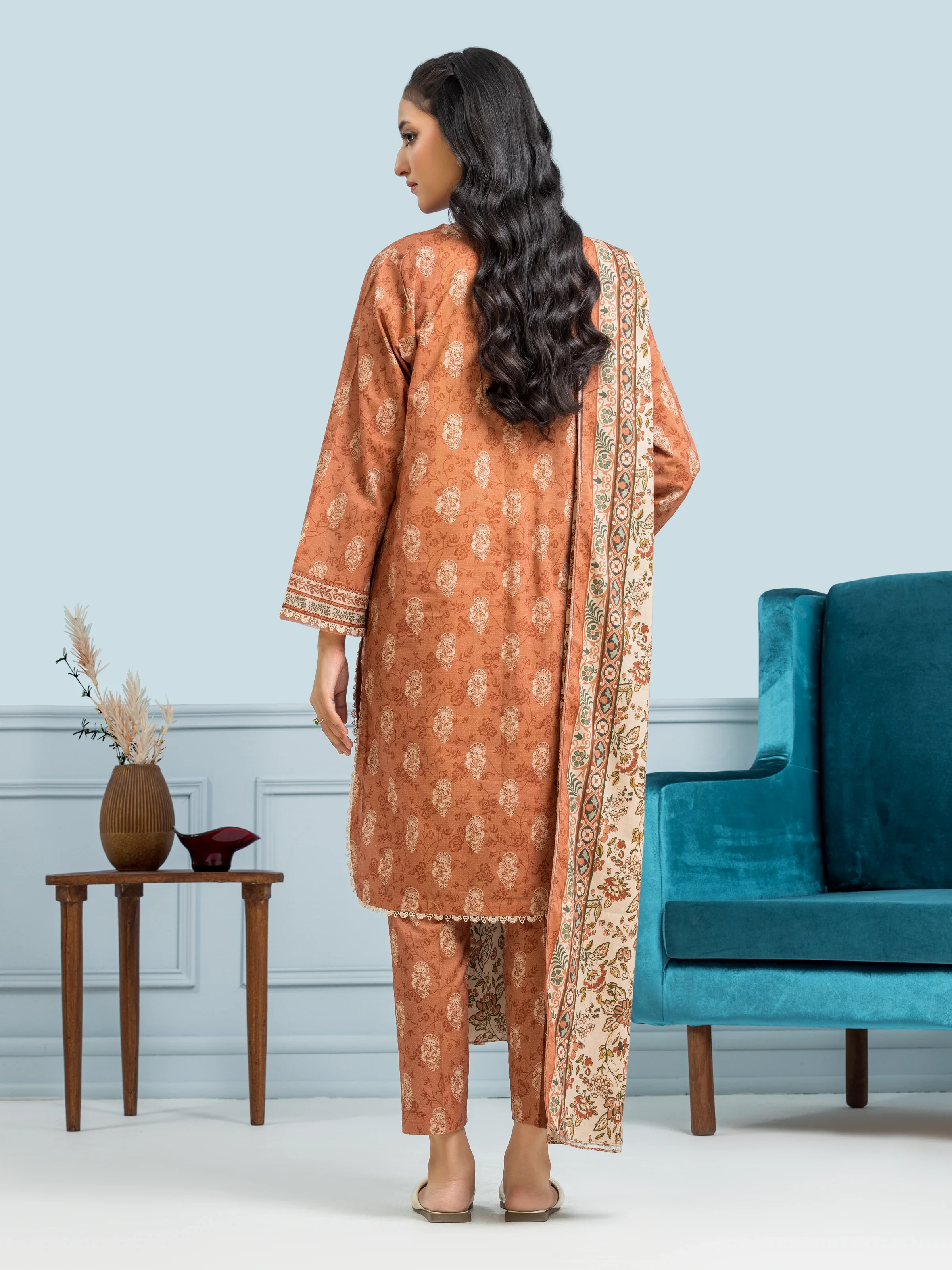 Printed Khaddar Suit - EWU24A3-29644-3P - Image 2