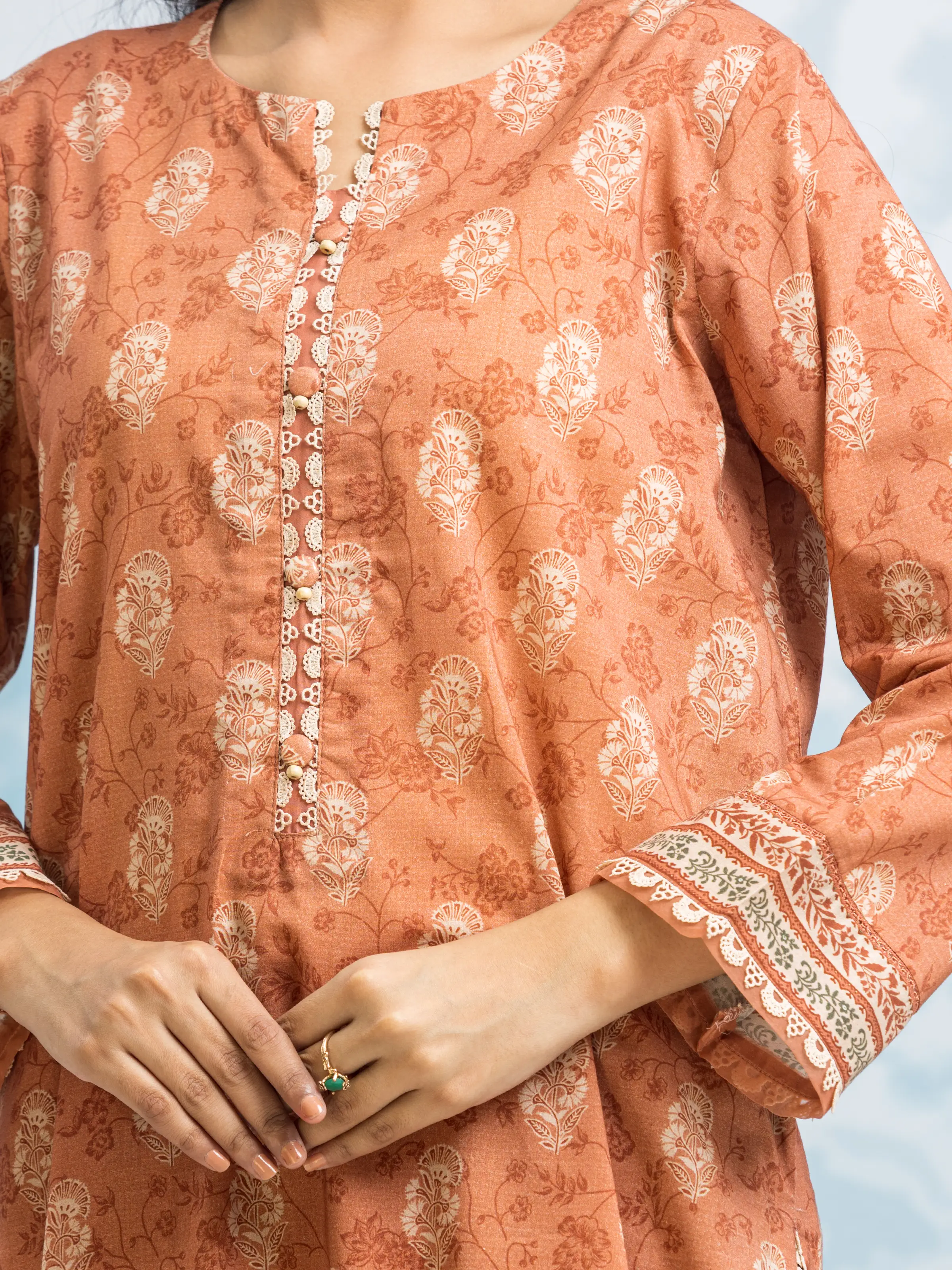 Printed Khaddar Suit - EWU24A3-29644-3P - Image 3