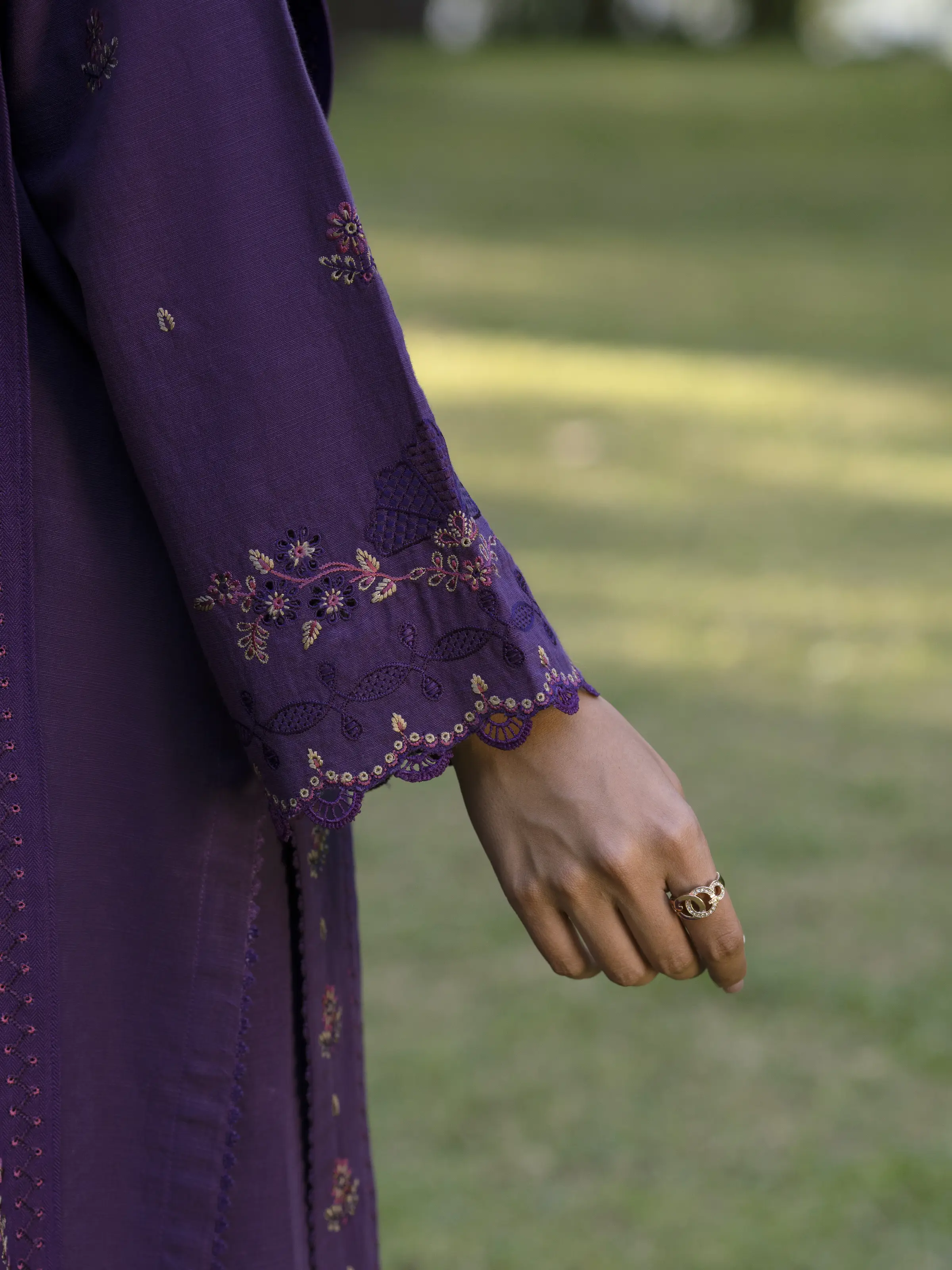 Embroidered Marina Twill Suit - EWU24V14-30351-3P - Image 5