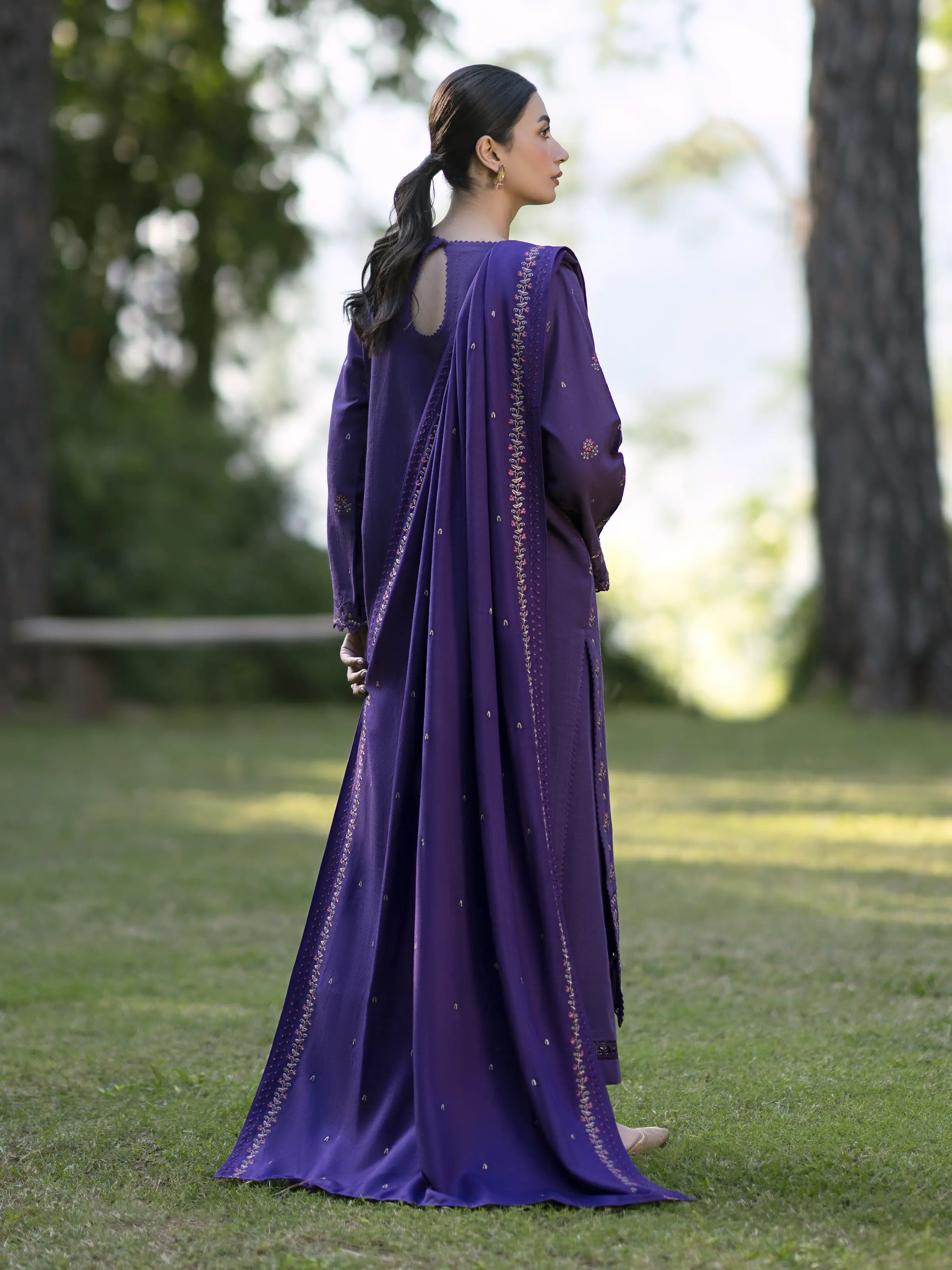 Embroidered Marina Twill Suit - EWU24V14-30351-3P - Image 6