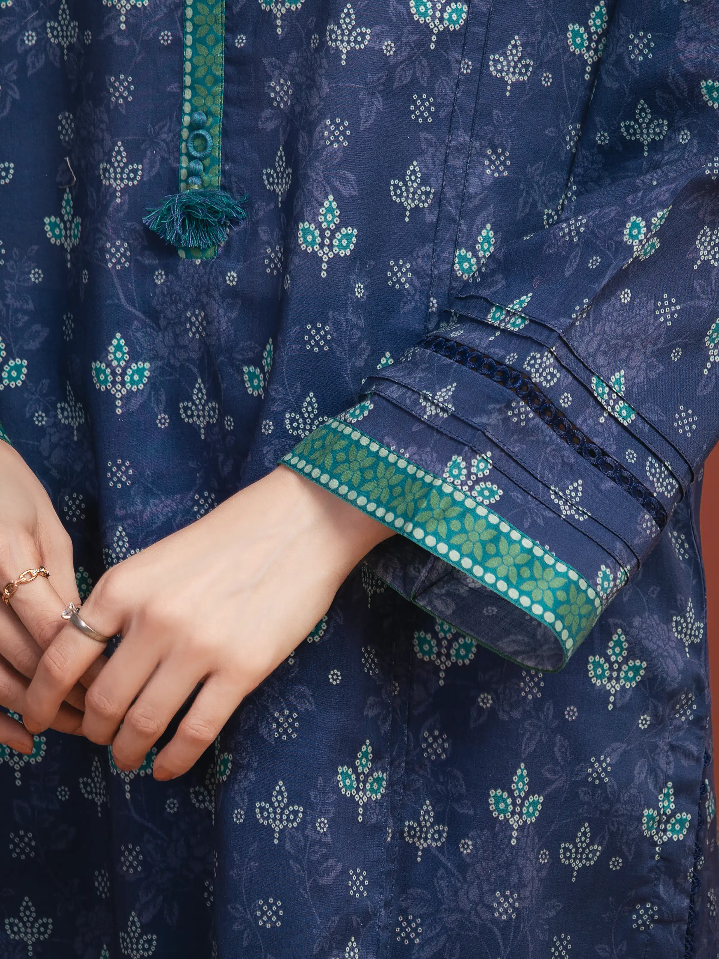 Printed Lawn Suit - EWU5A1-35321-3P - Image 3
