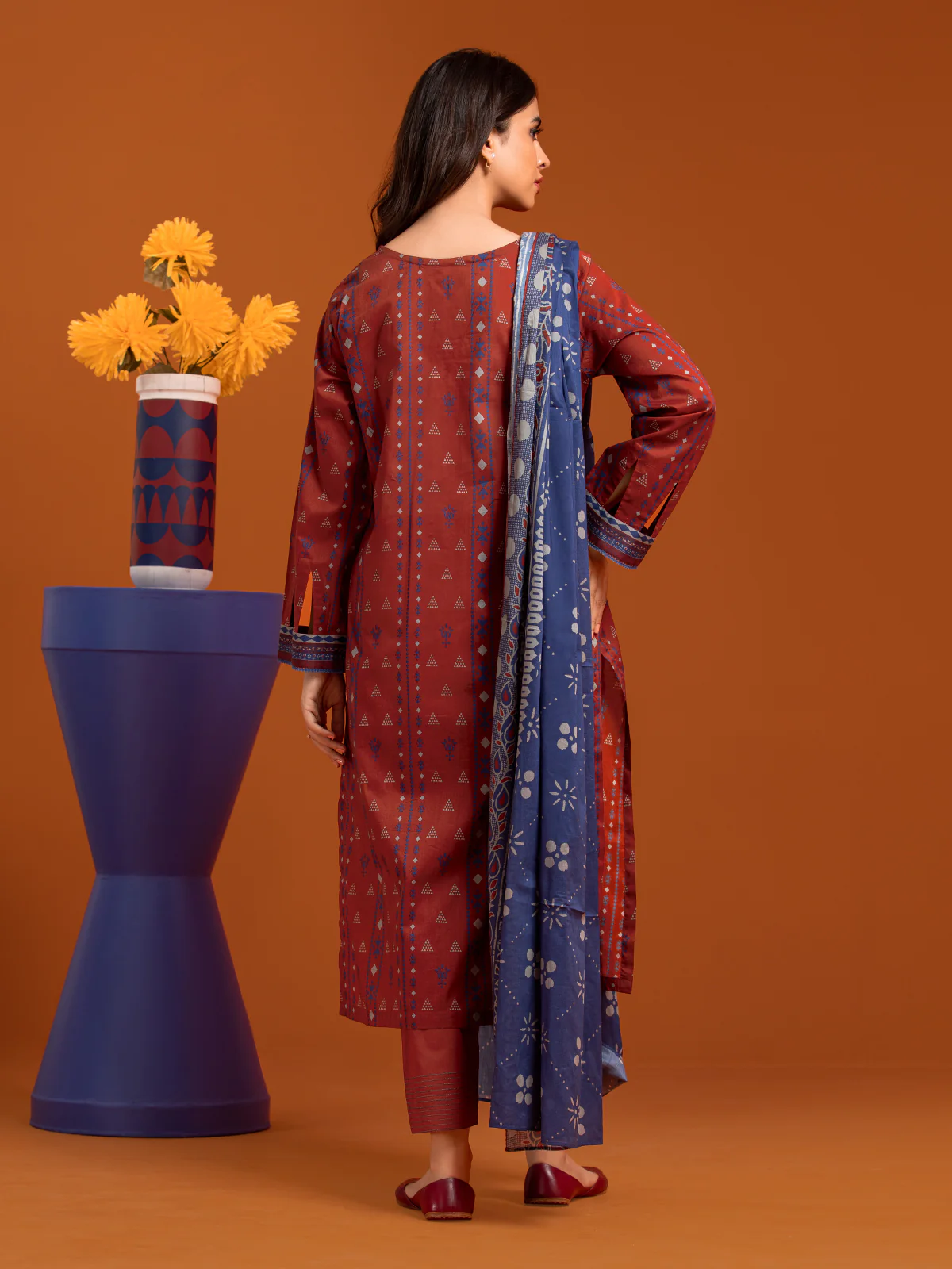 Printed Cambric Suit - EWU24A2-27157-3P - Image 4