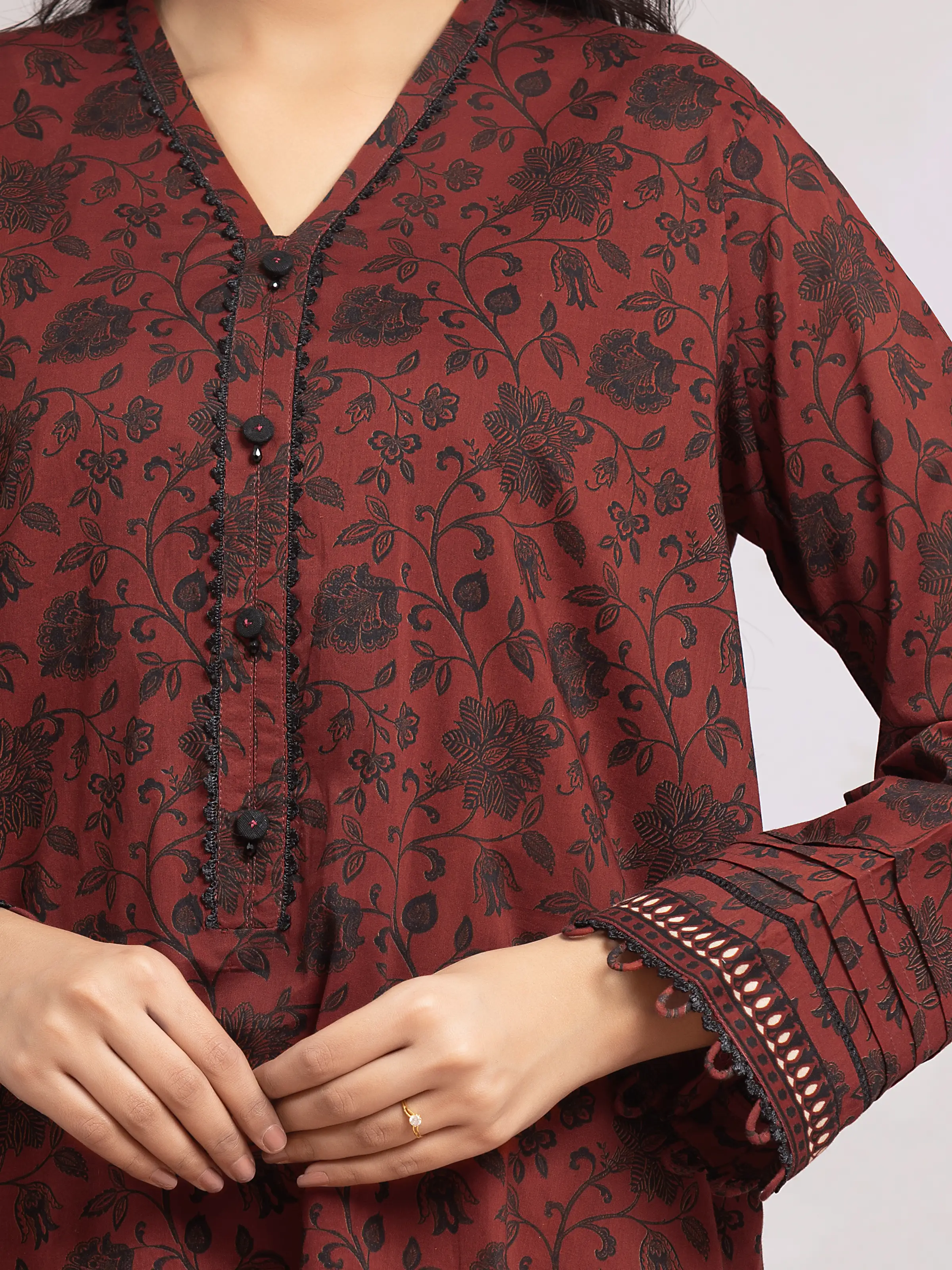 Printed Khaddar Suit - EWU24A3-29611-3P - Image 4