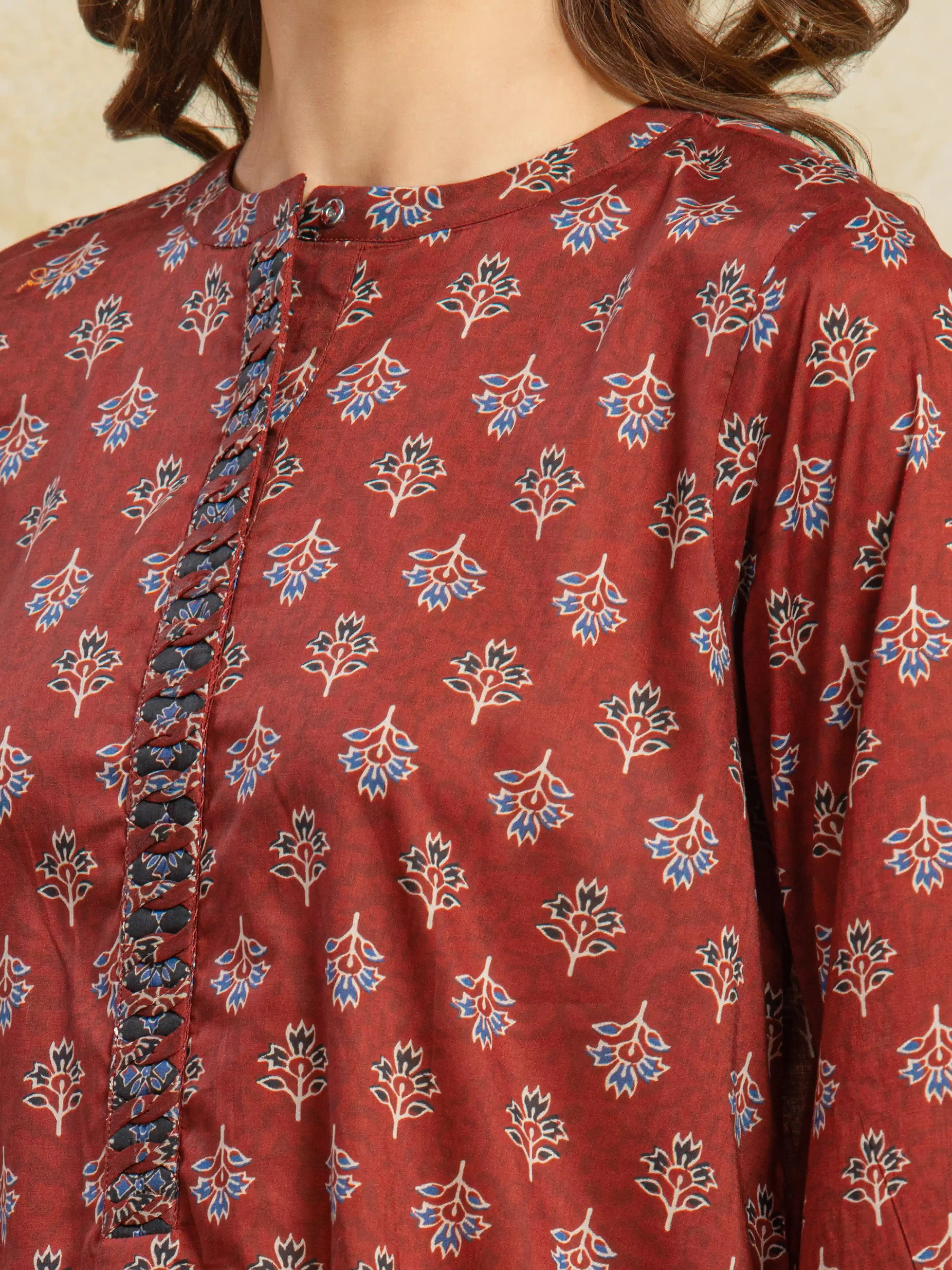 Printed Khaddar Suit - EWU5A3-36106-3P - Image 4