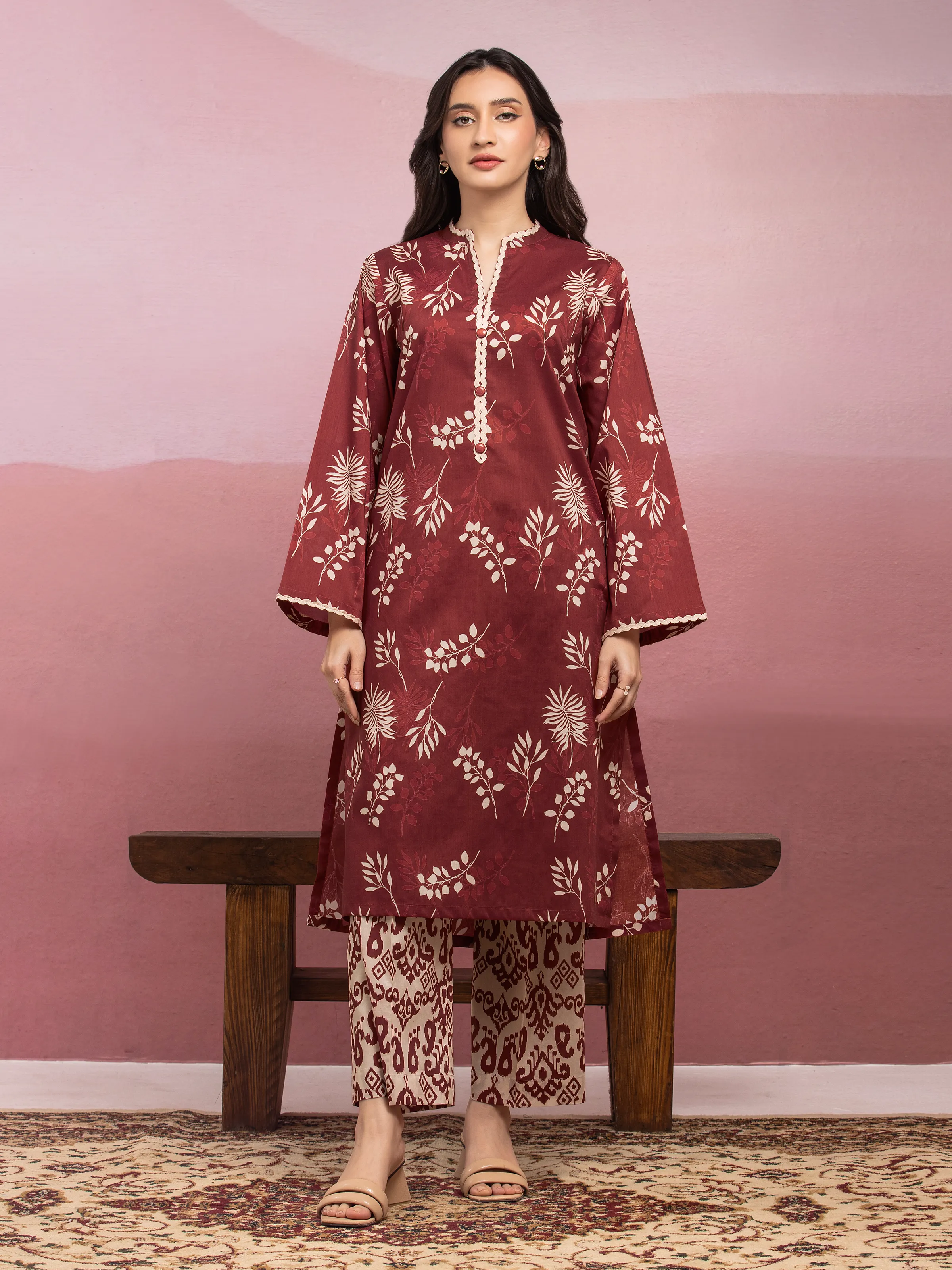 Printed Lawn Shirt Trouser - EWU5A1-35429ST