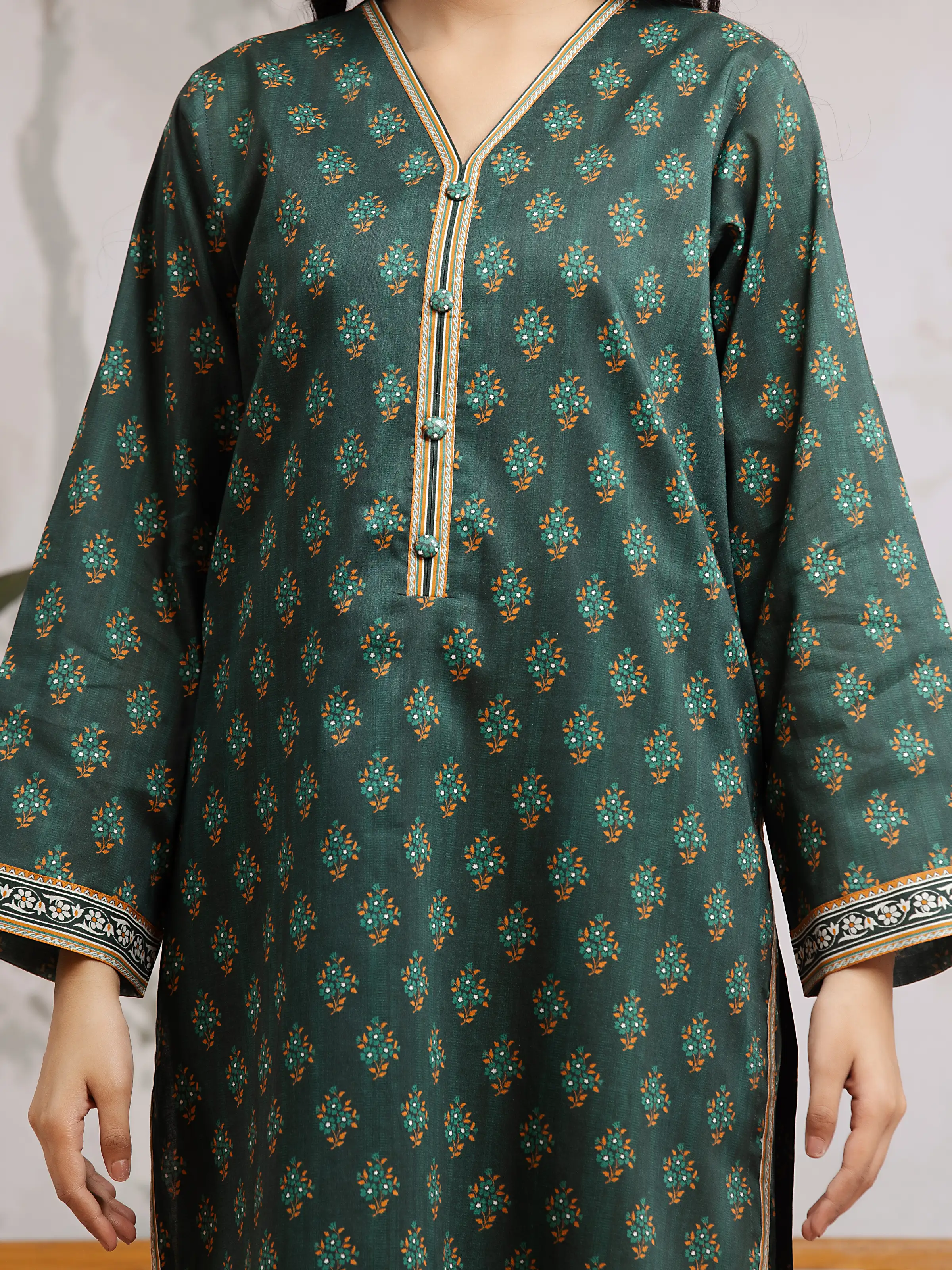Printed Khaddar Suit - EWU24A3-29606-3P - Image 3