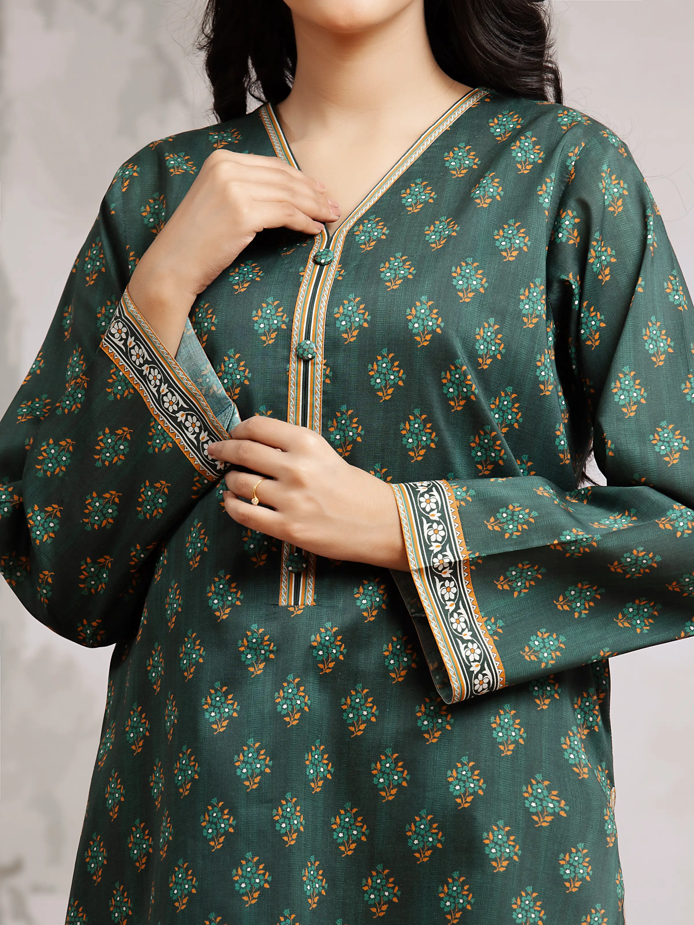 Printed Khaddar Suit - EWU24A3-29606-3P - Image 4