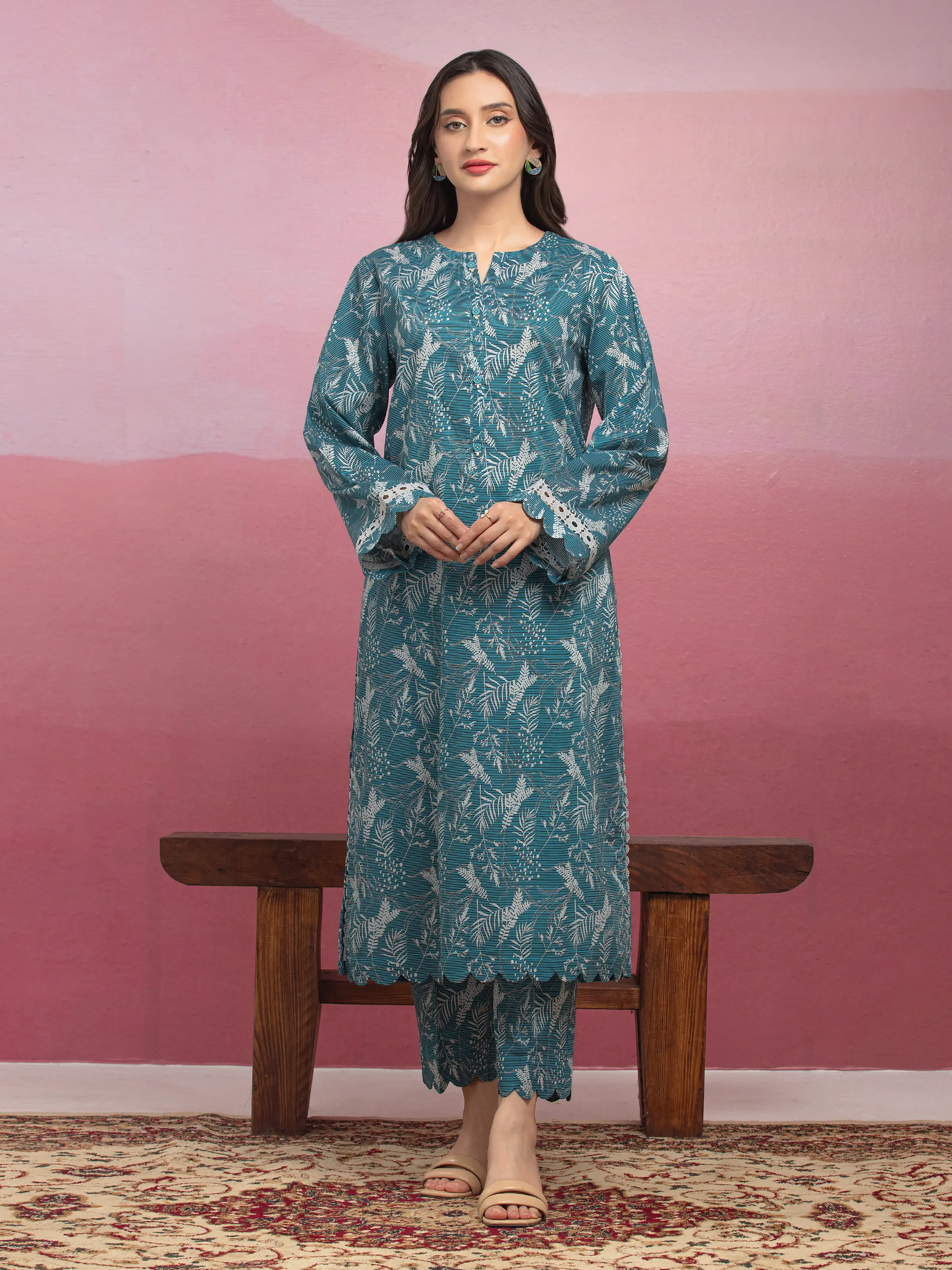 Printed Lawn Shirt Trouser - EWU5A1-35411ST